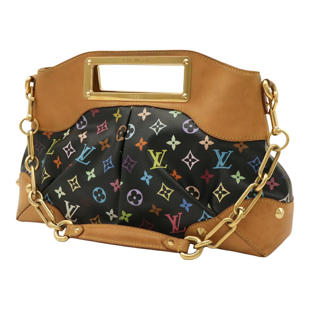 Louis Vuitton Black Monogram Multi-Color Noir Monogram Multicolore Handbag Shoulder Bag (Pre-Owned)
