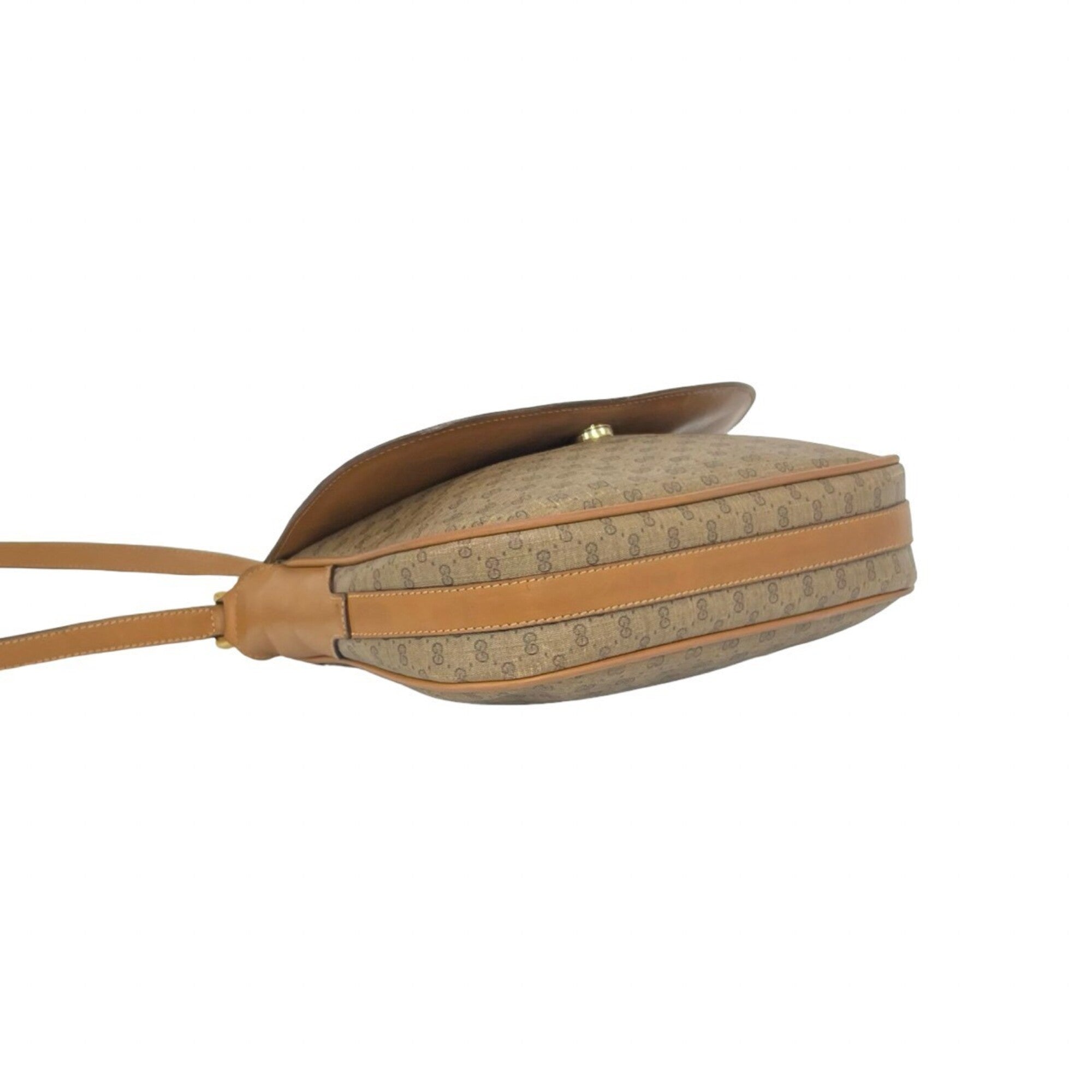 Gucci Brown Leather Pvc Pochette Shoulder Bag (Pre-Owned)