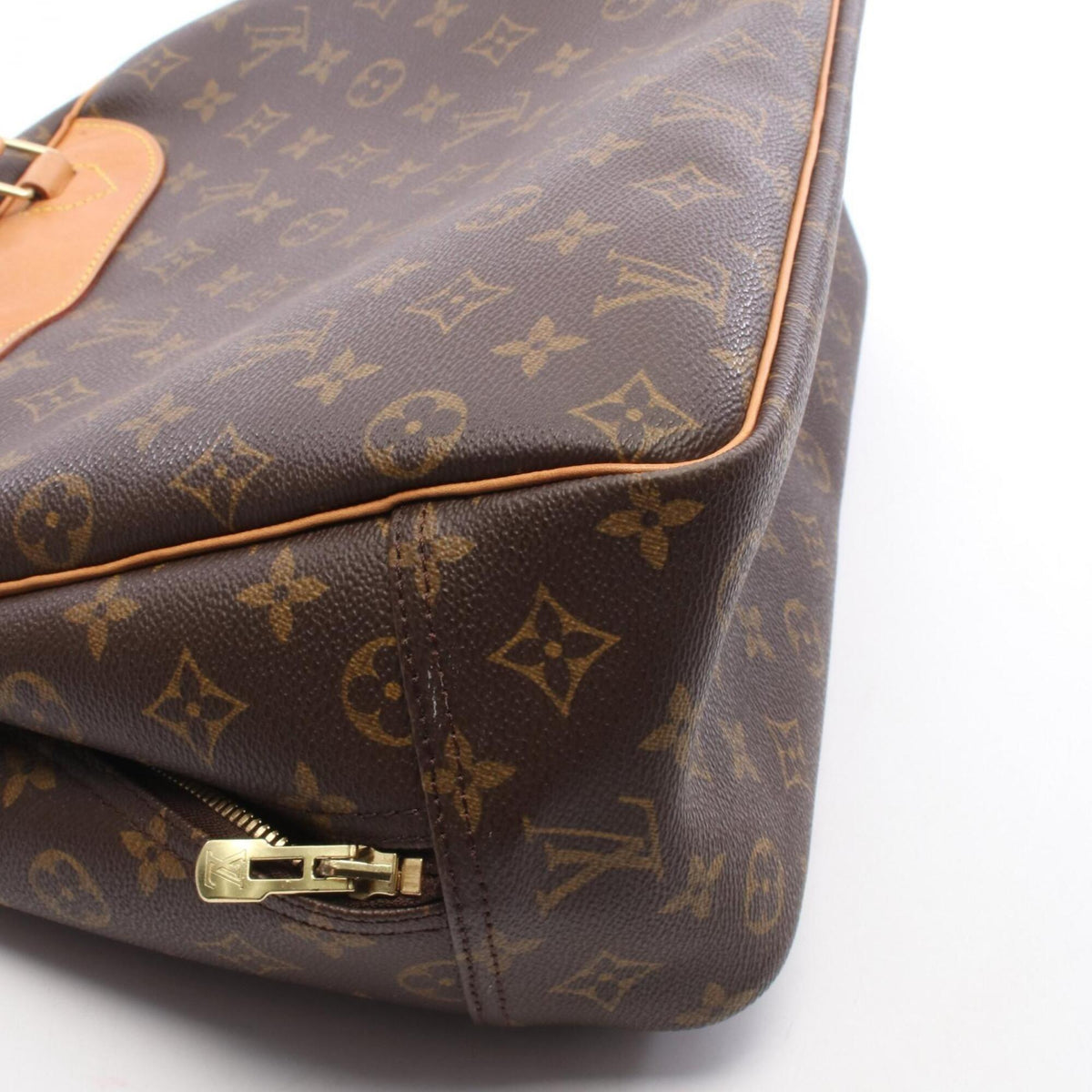 Louis Vuitton Brown Monogram Pvc Coated Canvas Leather Handbag (Pre-Owned)