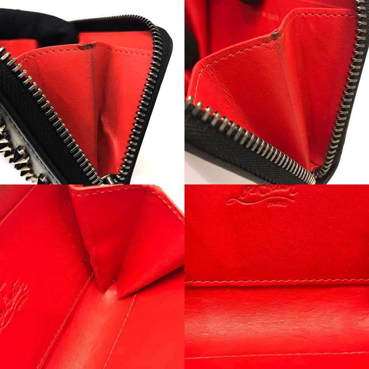 Christian Louboutin Black Leather Coin Purse/Coin Case (Pre-Owned)
