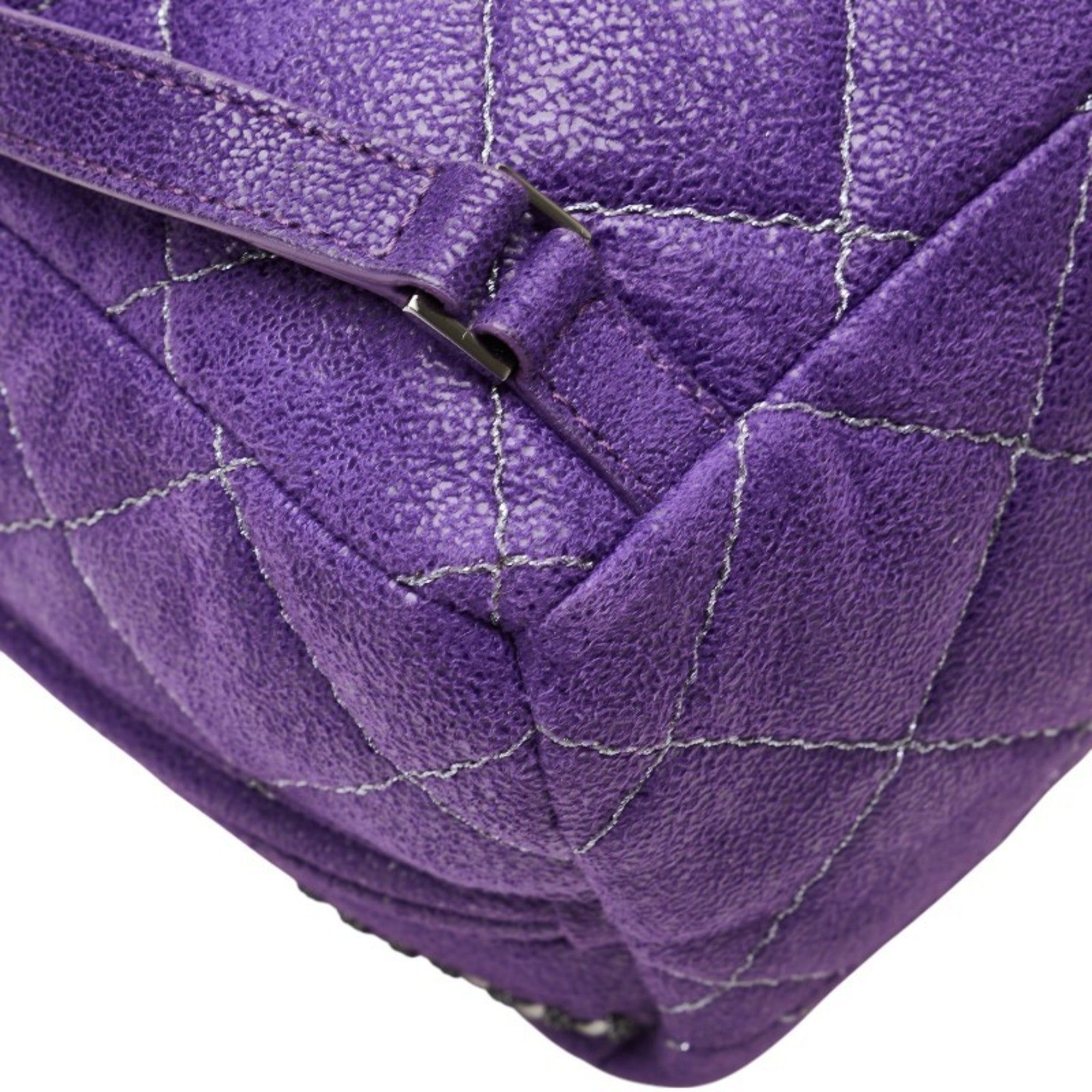 Stella Mccartney Purple Polyester Leather Backpack (Pre-Owned)