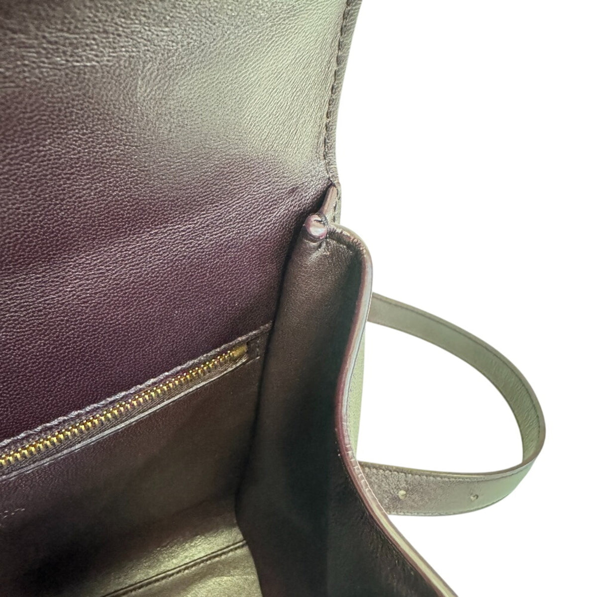 Bottega Veneta Bordeaux Leather Shoulder Bag (Pre-Owned)