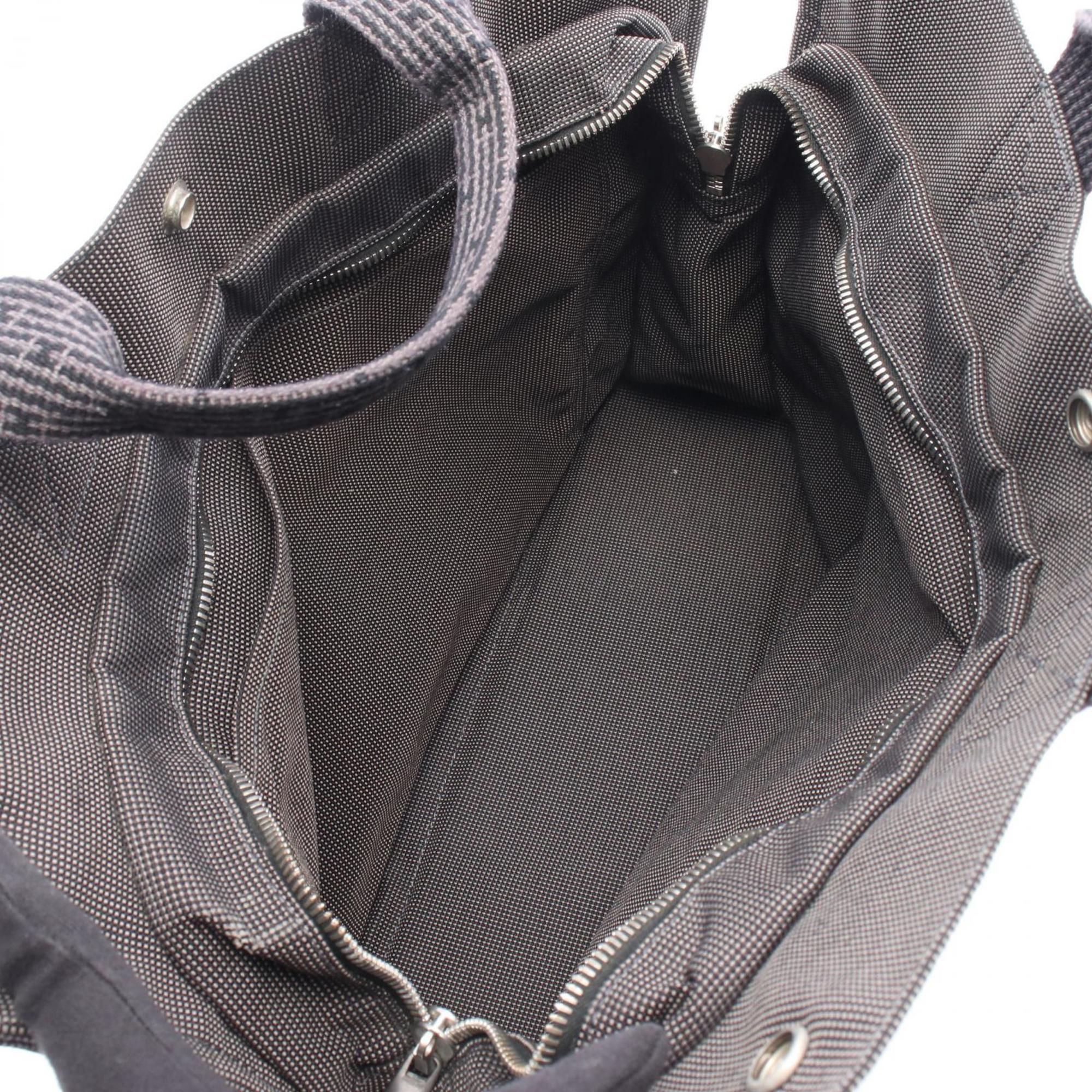 Hermes Gray Nylon Canvas Canvas Tote Bag (Pre-Owned)