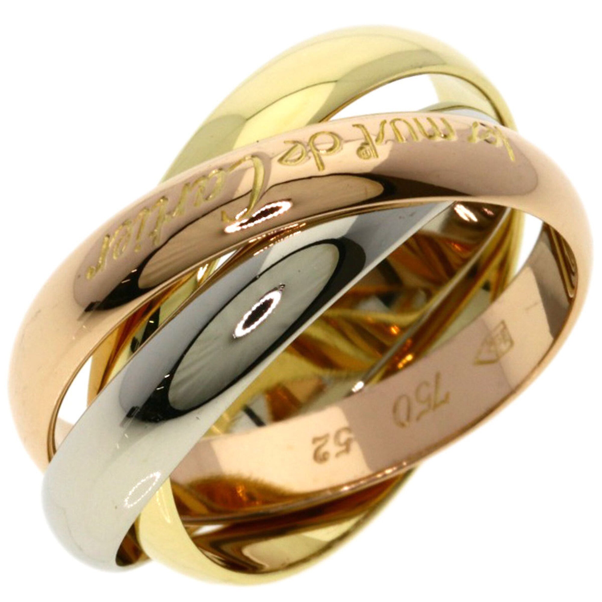 Cartier Trinity Yellow Gold (18K) Pink Gold (18K) White Gold (18K) Band Ring (Pre-Owned)