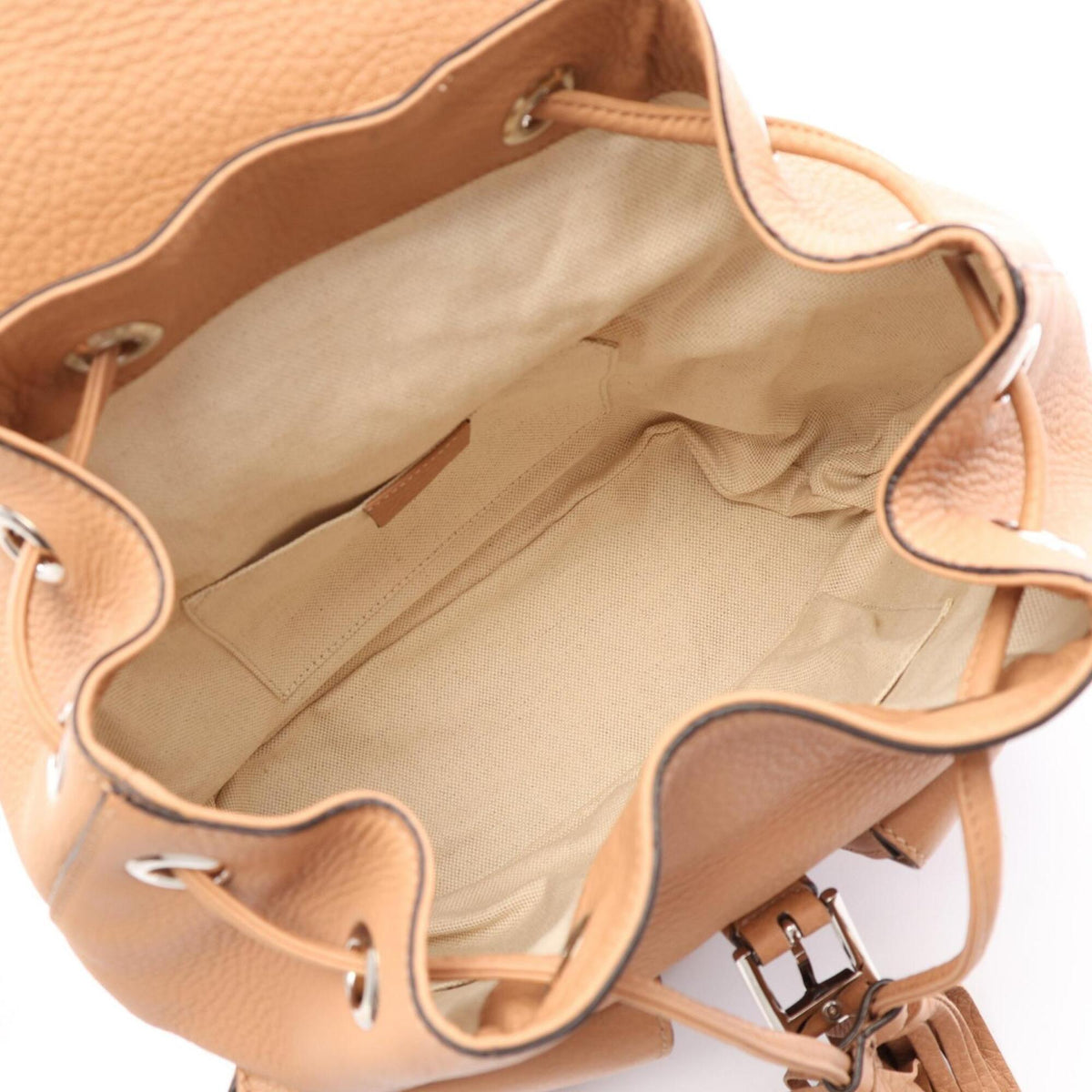 Gucci Beige Leather Backpack (Pre-Owned)