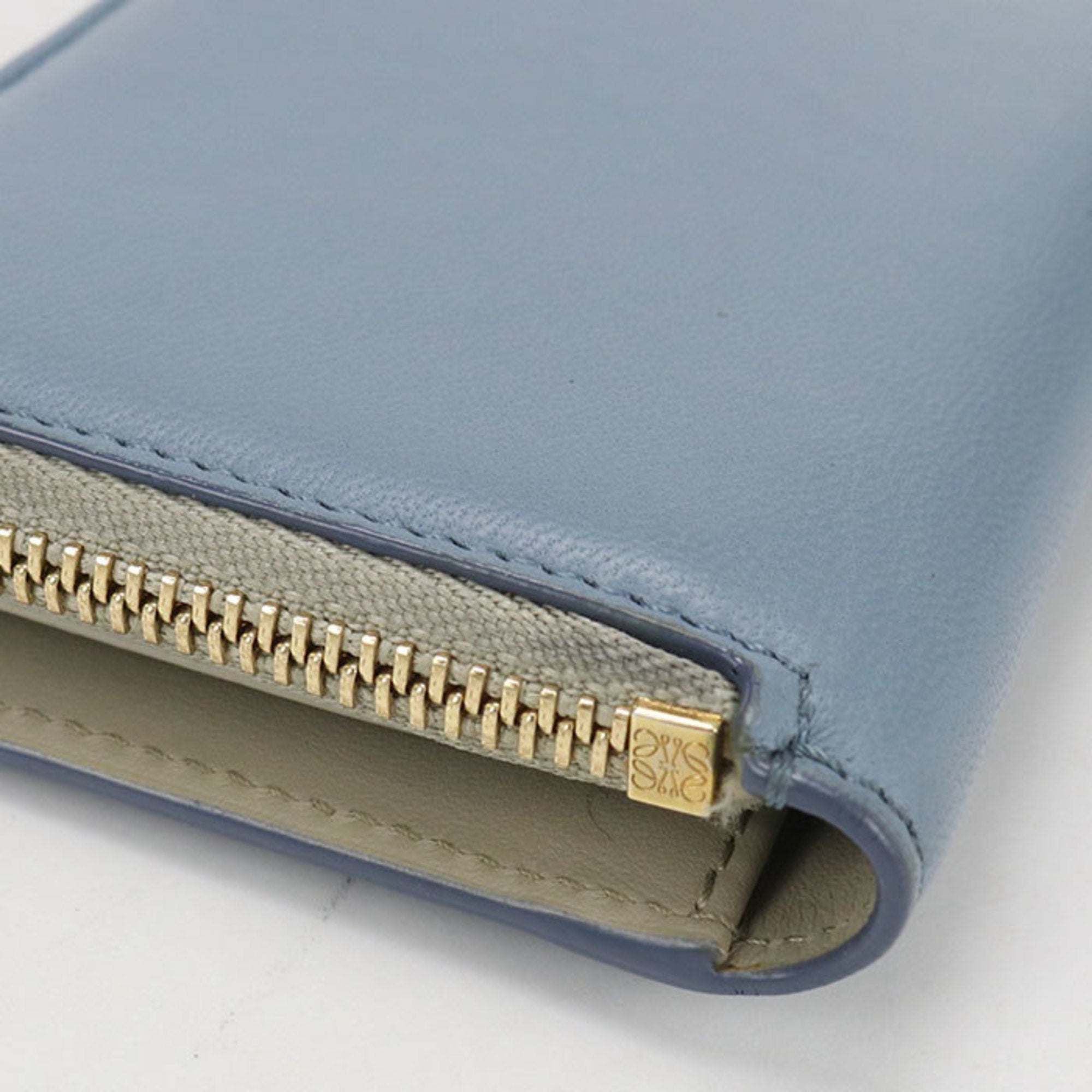 Loewe Blue Leather Wallet (Bi-Fold) (Pre-Owned)