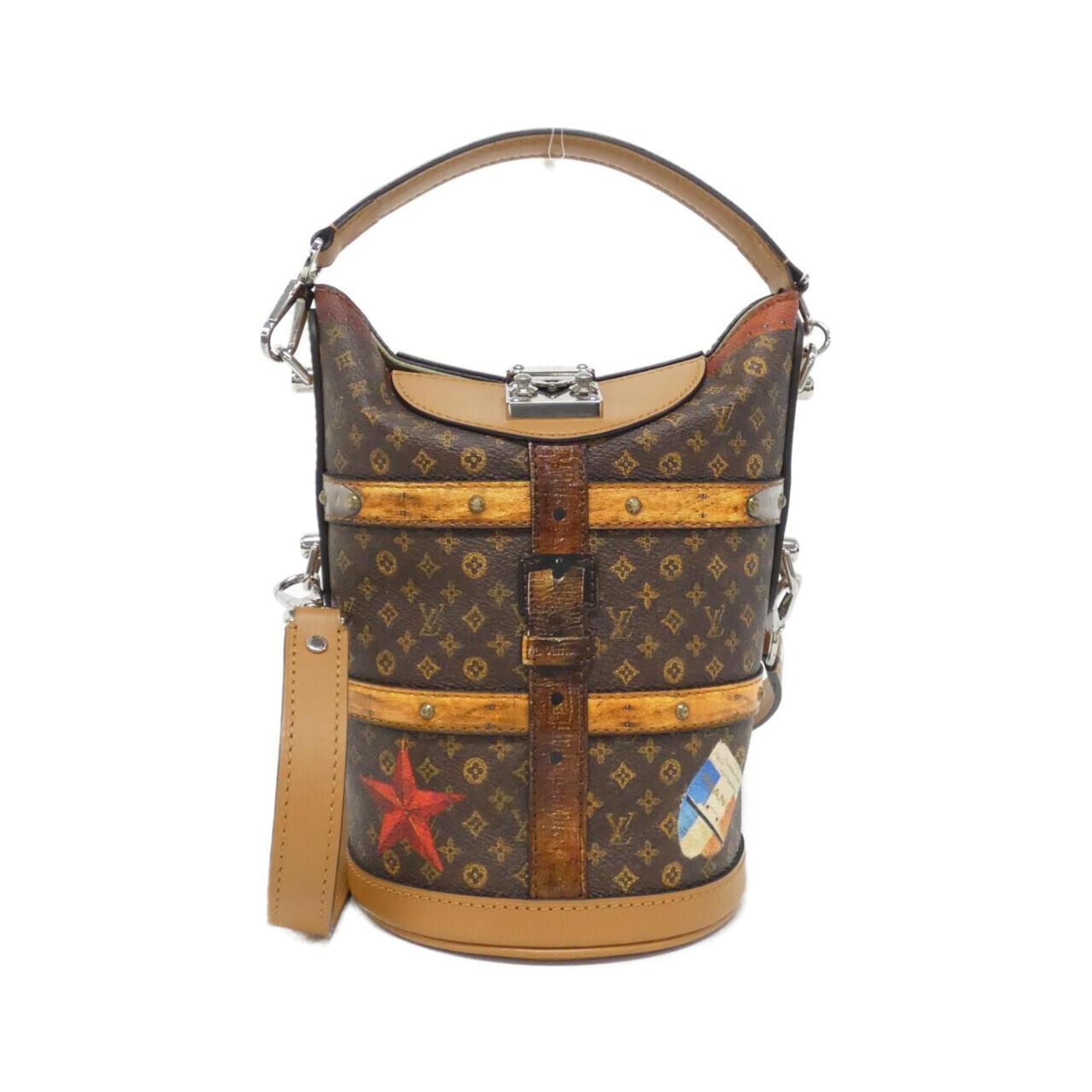 Louis Vuitton Monogram Trompe L'oeil Marron Coated Canvas Handbag (Pre-Owned)