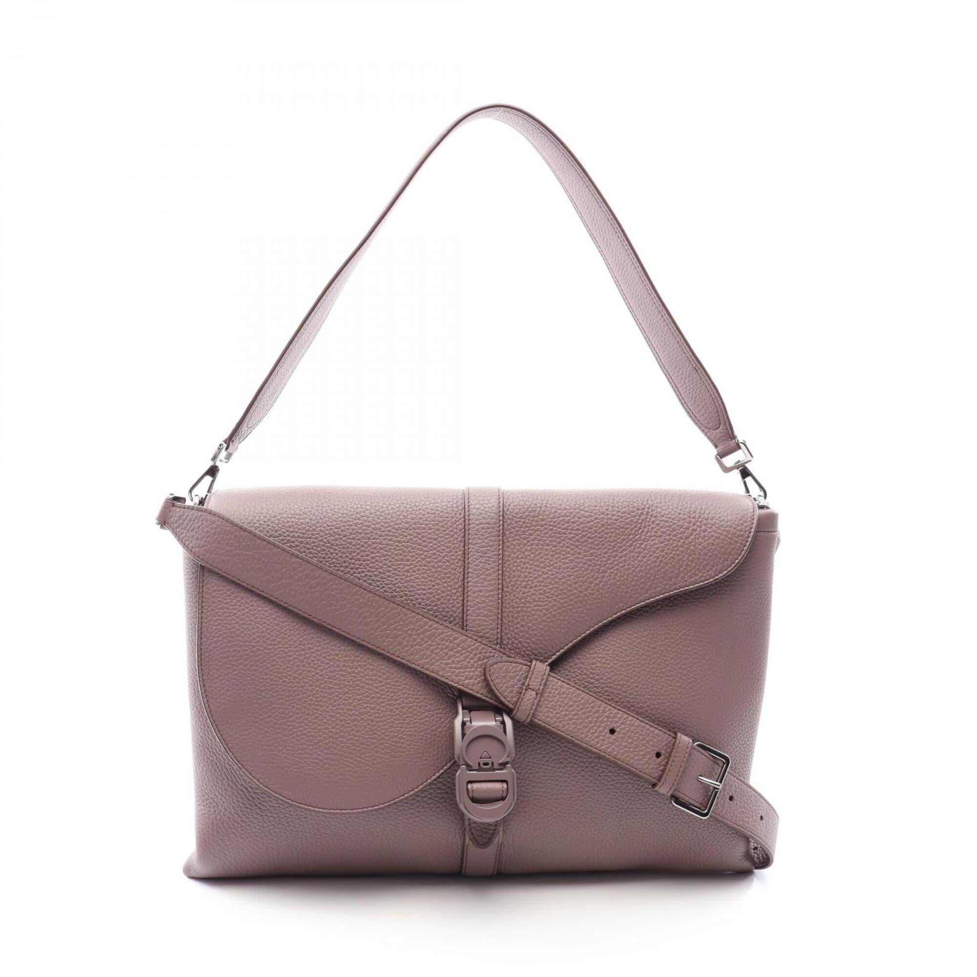 Christian Dior Pink Leather Handbag Shoulder Bag (Pre-Owned)