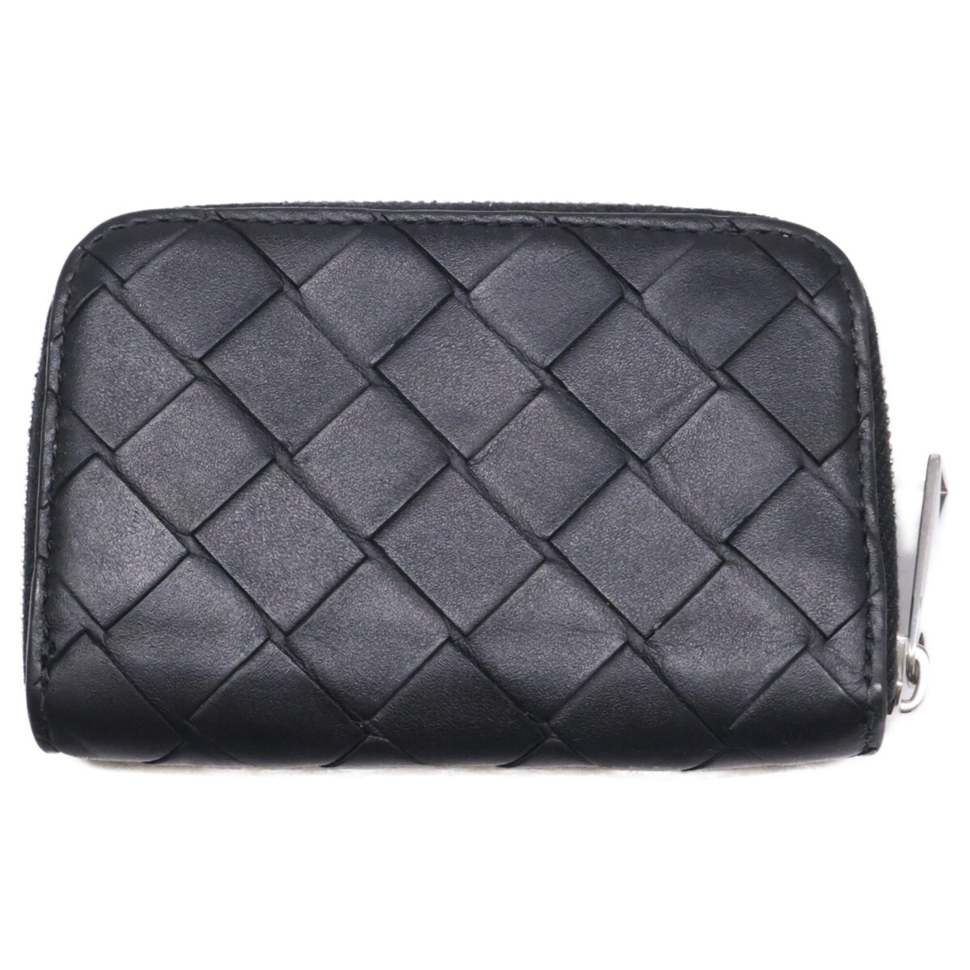 Bottega Veneta Black Leather Long Wallet (Bi-Fold) (Pre-Owned)