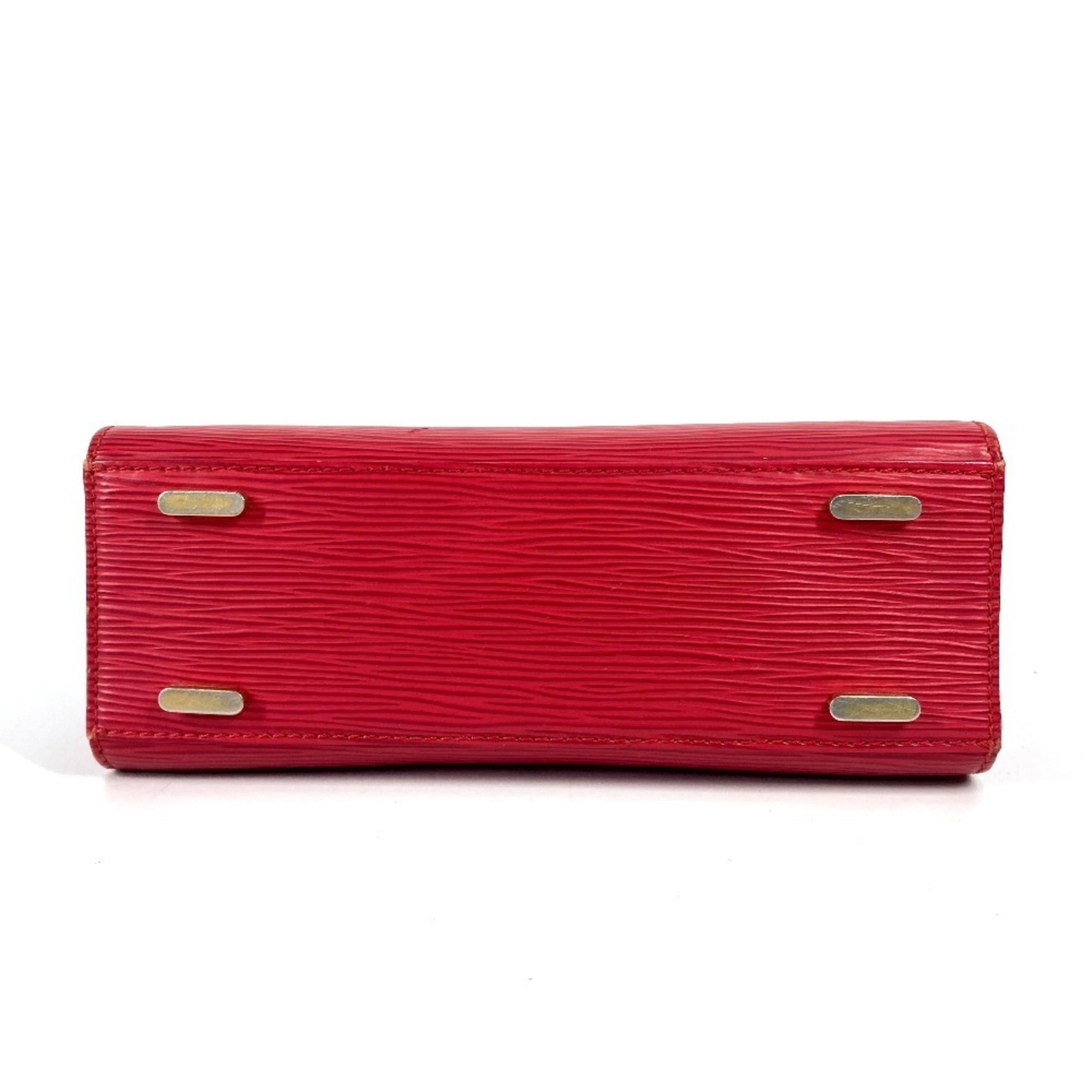Louis Vuitton Red Color Epi Leather Handbag Tote Bag (Pre-Owned)