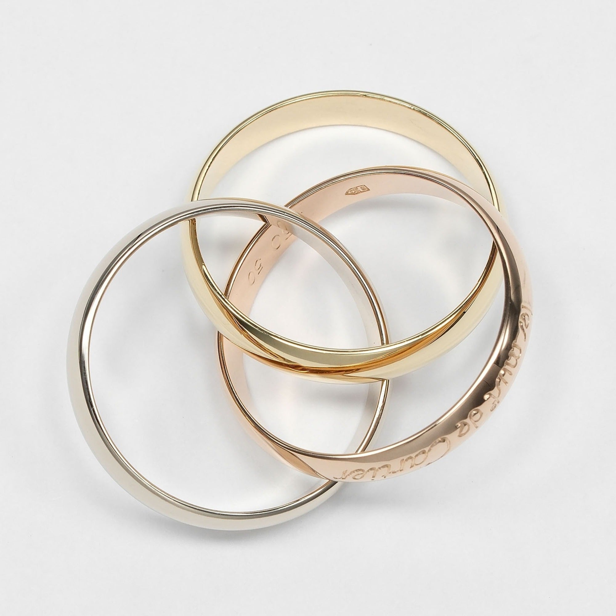 Cartier Yellow Gold (18K) Pink Gold (18K) White Gold (18K) Band Ring (Pre-Owned)