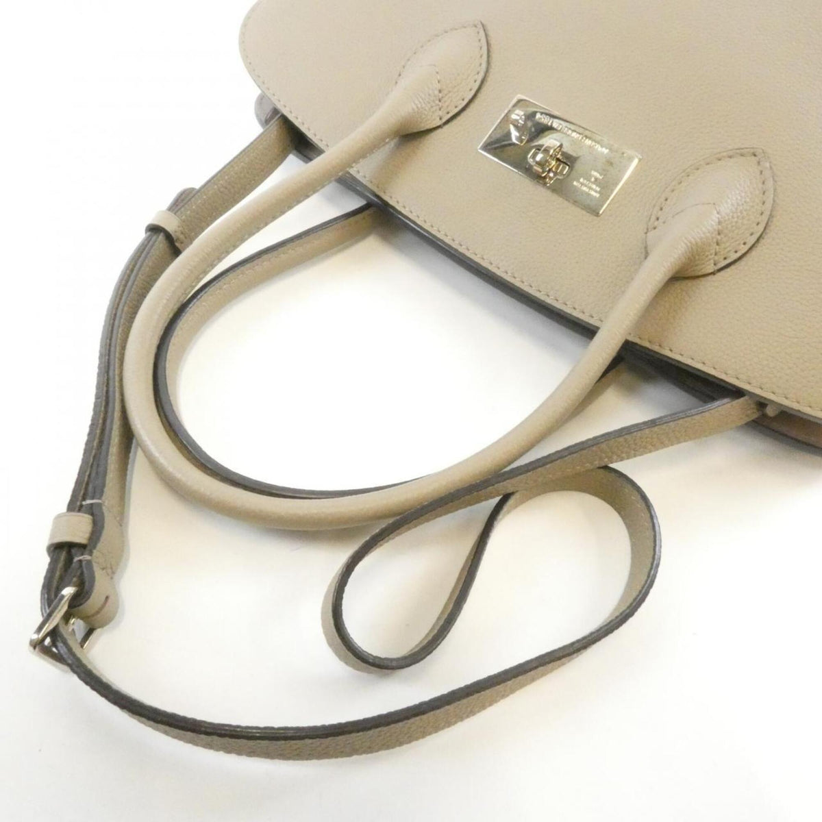 Louis Vuitton Beige Tourterelle Leather Handbag (Pre-Owned)