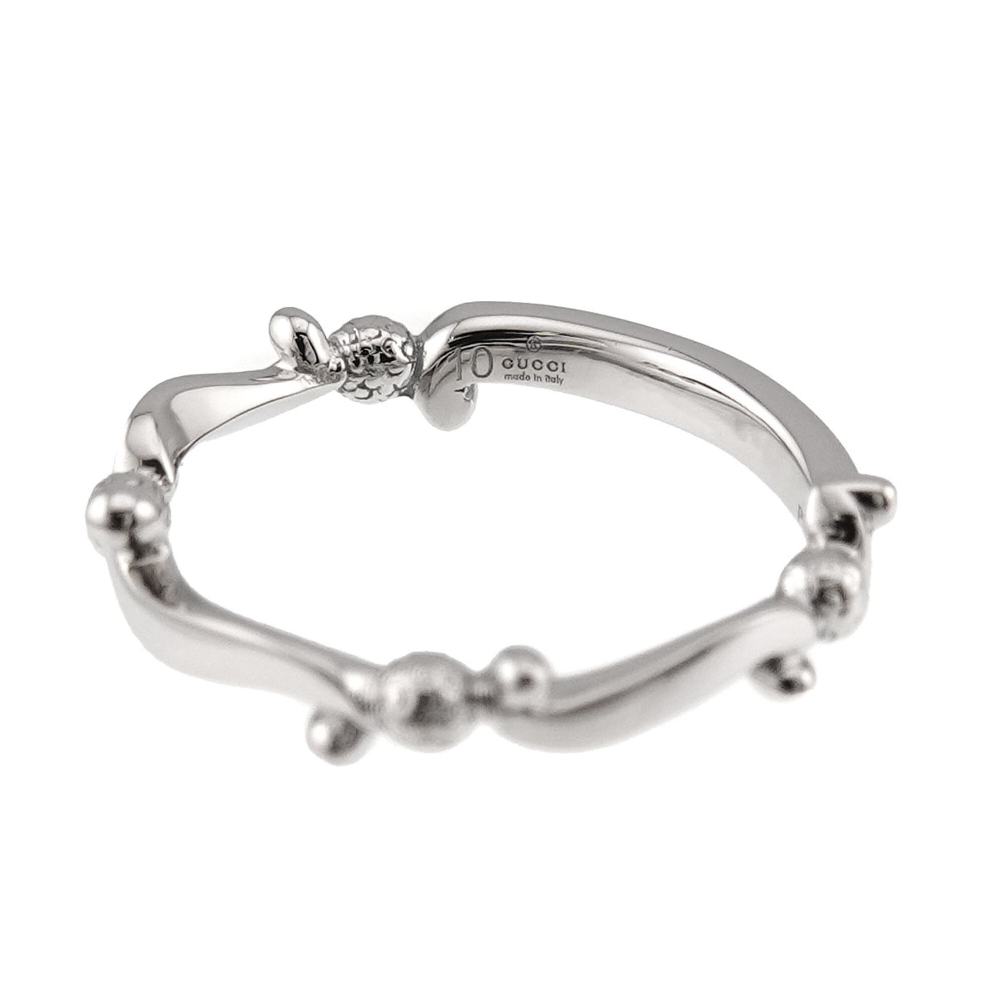 Gucci Platinum 950 Band Ring (Pre-Owned)
