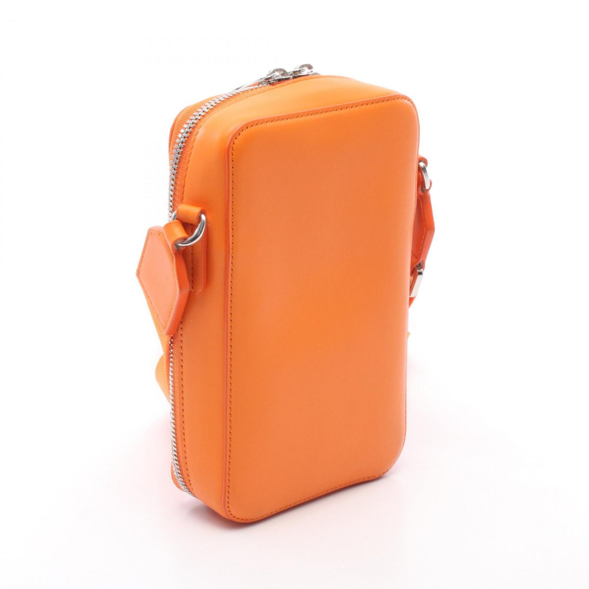 Loewe Orange Leather Handbag Shoulder Bag (Pre-Owned)