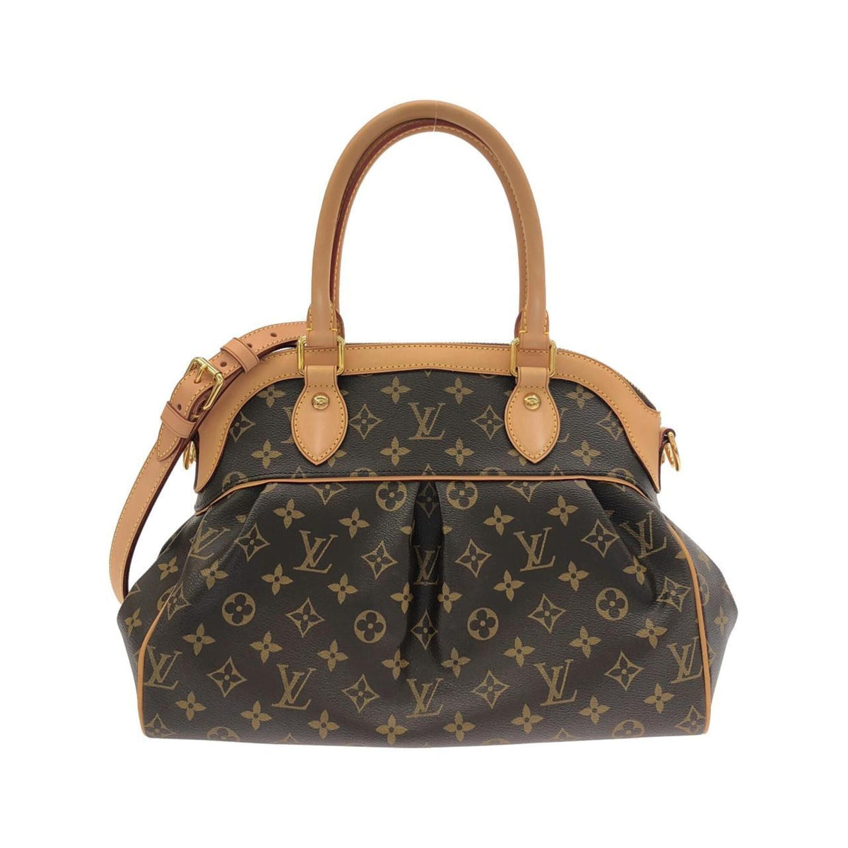 Louis Vuitton Marron Coated Canvas Handbag (Pre-Owned)