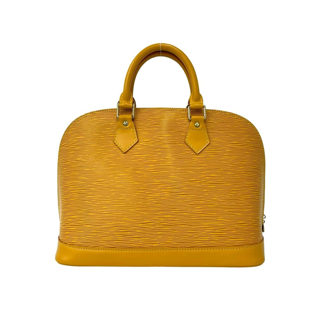 Louis Vuitton Yellow Leather Boston Bag Handbag (Pre-Owned)