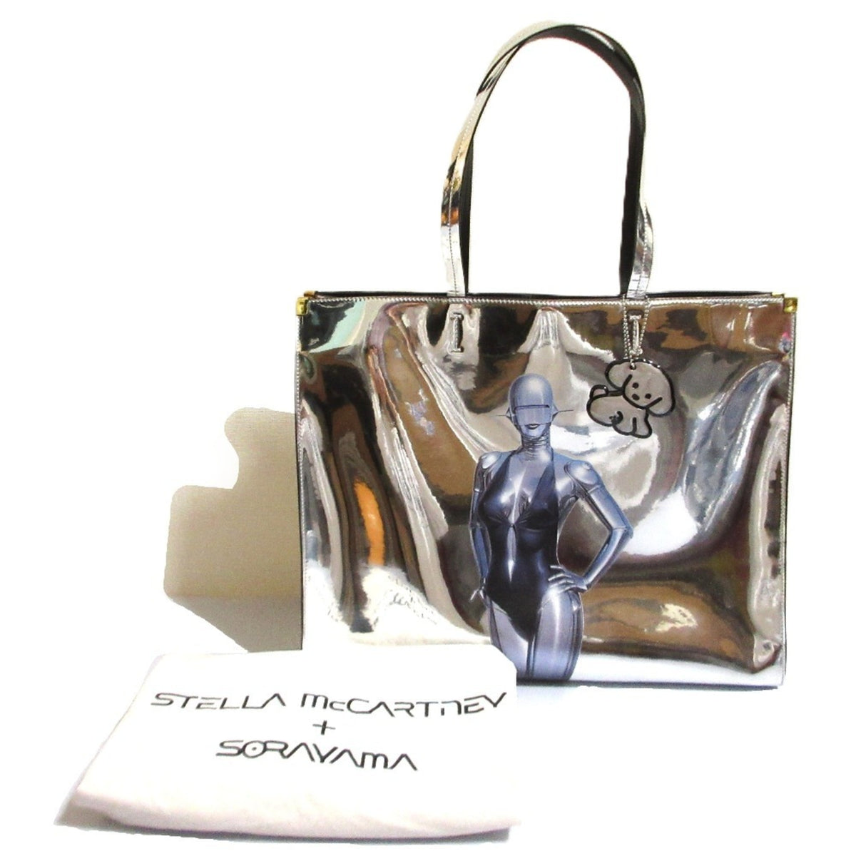 Stella Mccartney Silver Elastane Tote Bag (Pre-Owned)