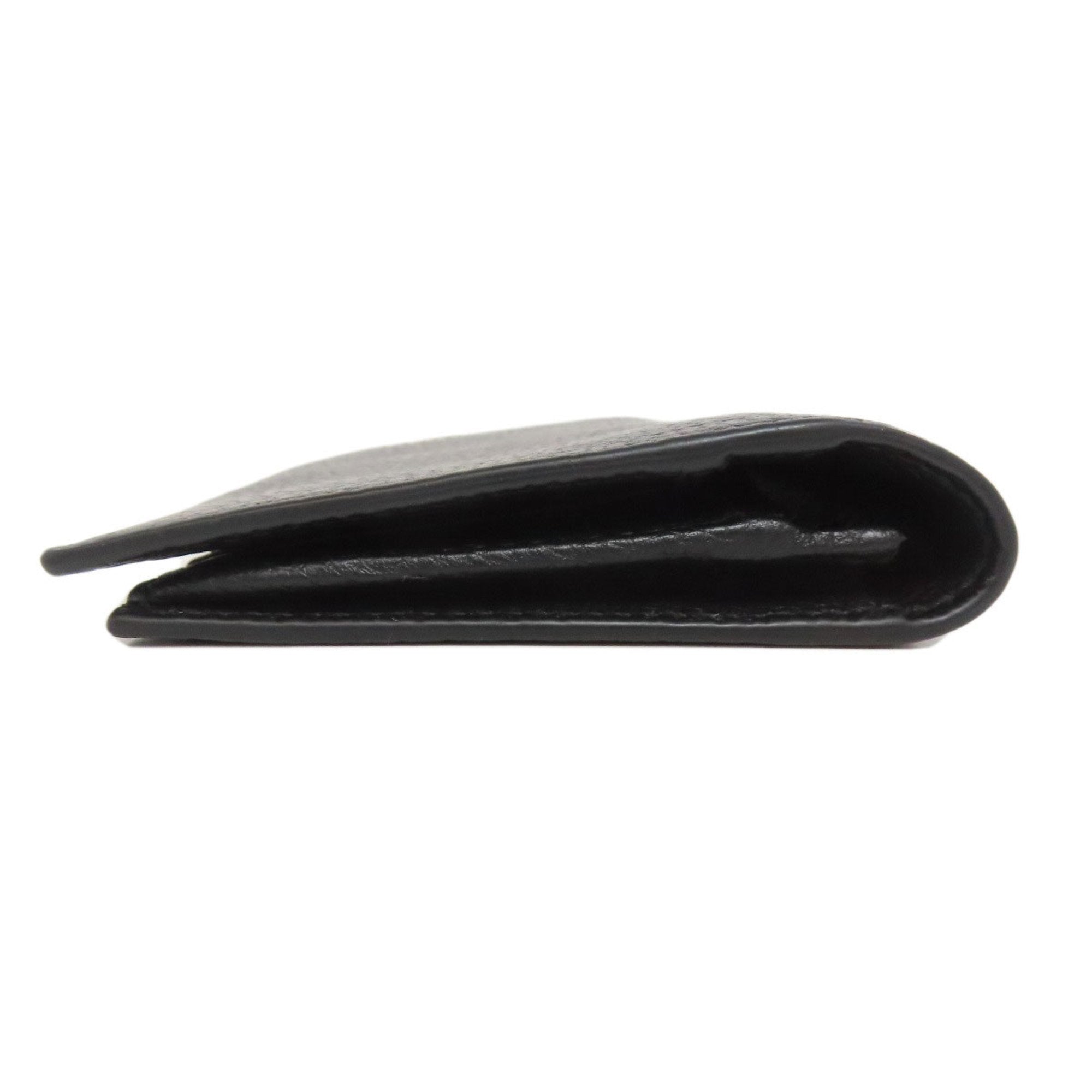 Gucci Black Leather Long Wallet (Bi-Fold) (Pre-Owned)