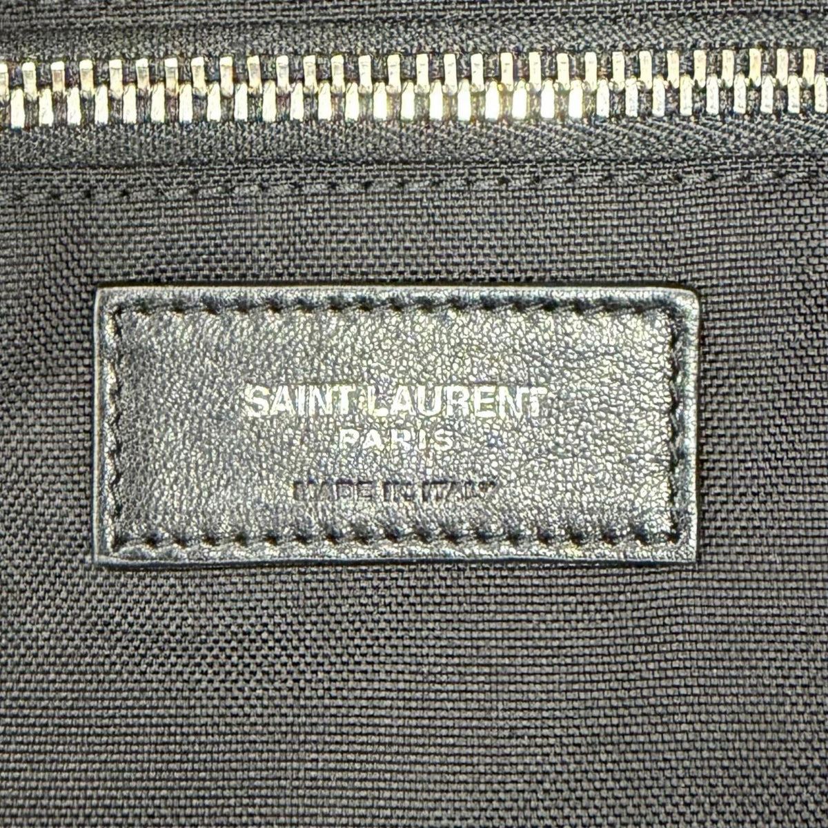 Yves Saint Laurent Black Red Color Wool Leather Boston Bag (Pre-Owned)