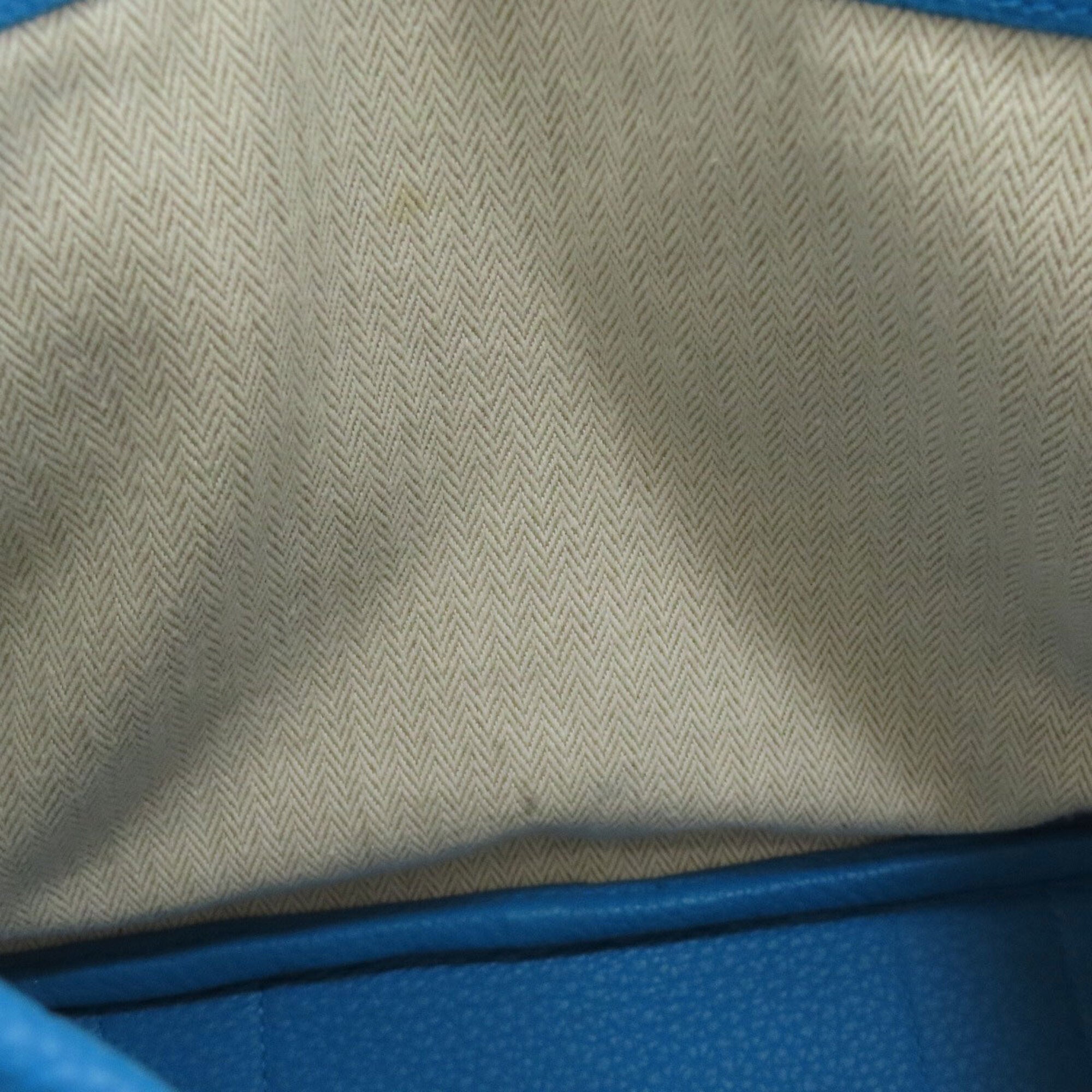 Hermes Blue Negonda Leather Handbag (Pre-Owned)
