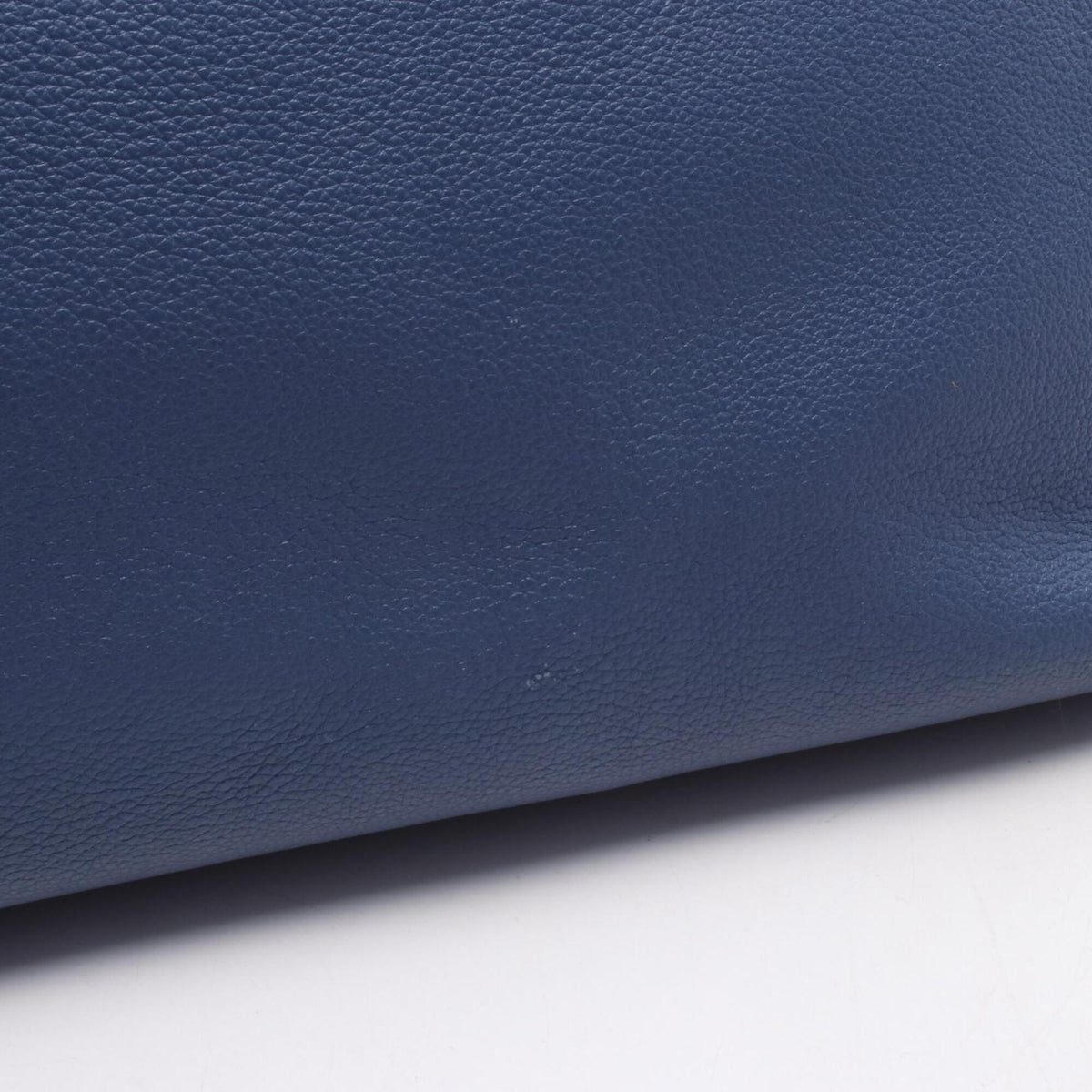 Hermes Blue Leather Handbag (Pre-Owned)