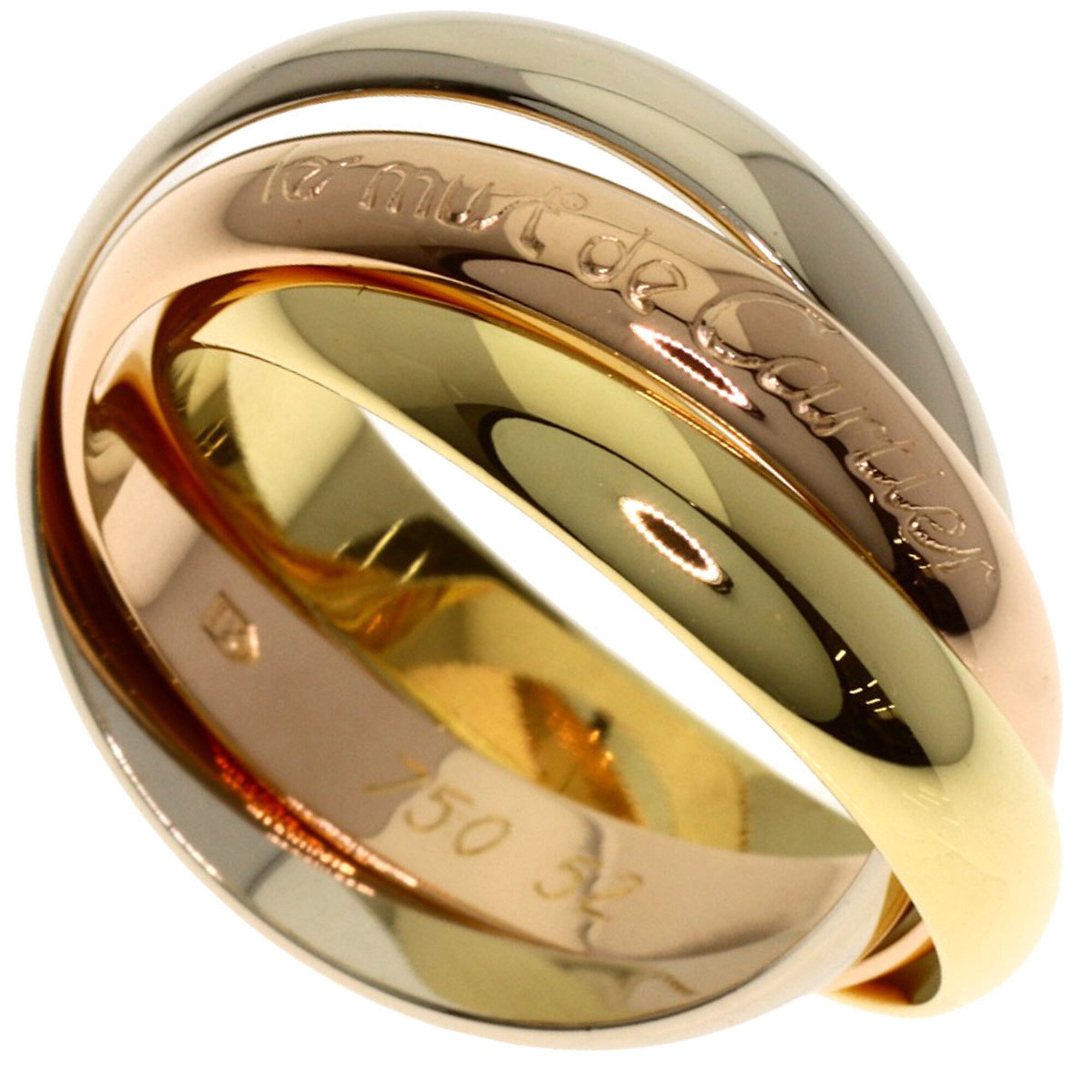 Cartier Yellow Gold (18K) Pink Gold (18K) White Gold (18K) Band Ring (Pre-Owned)
