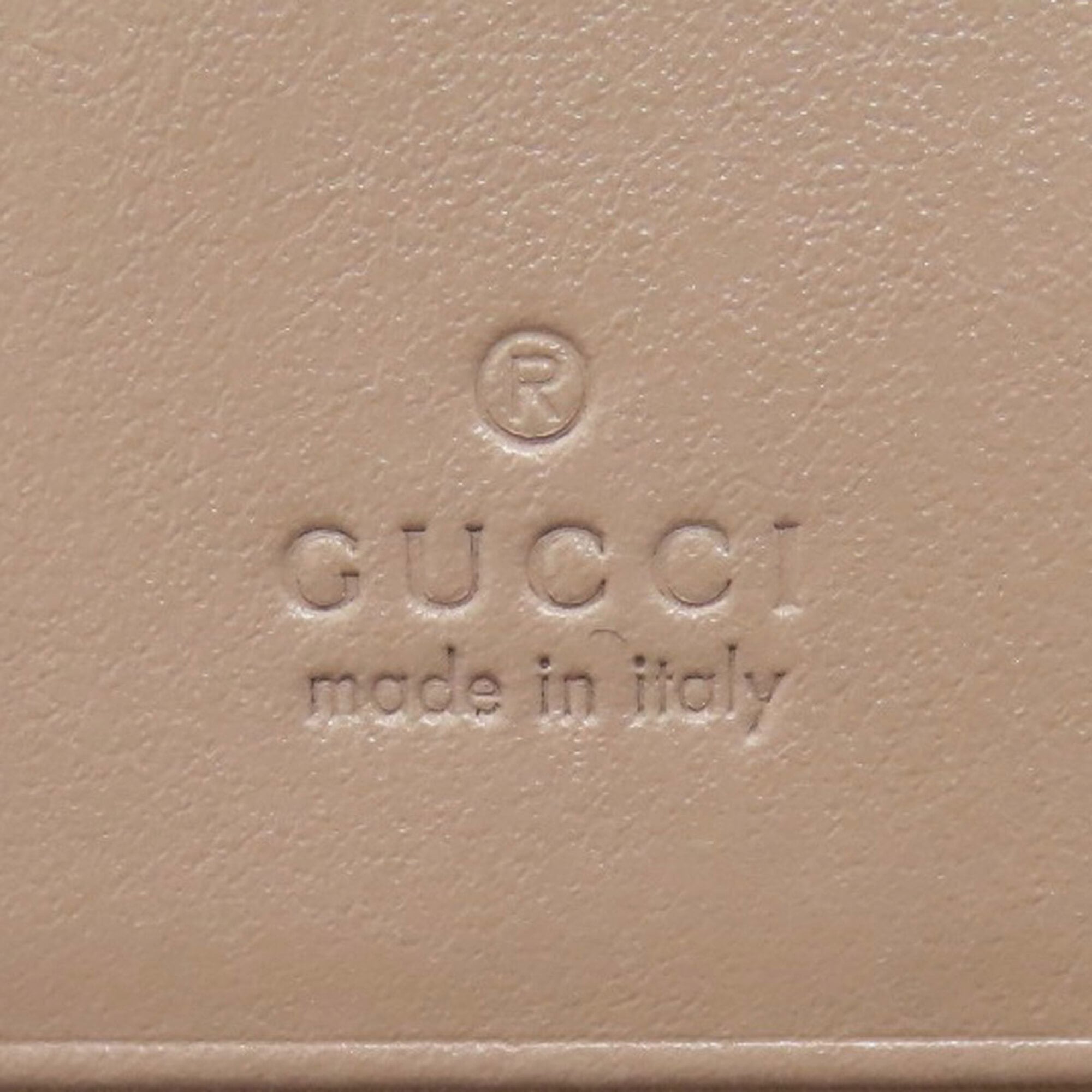 Gucci Pink Beige Leather Wallet (Bi-Fold) (Pre-Owned)