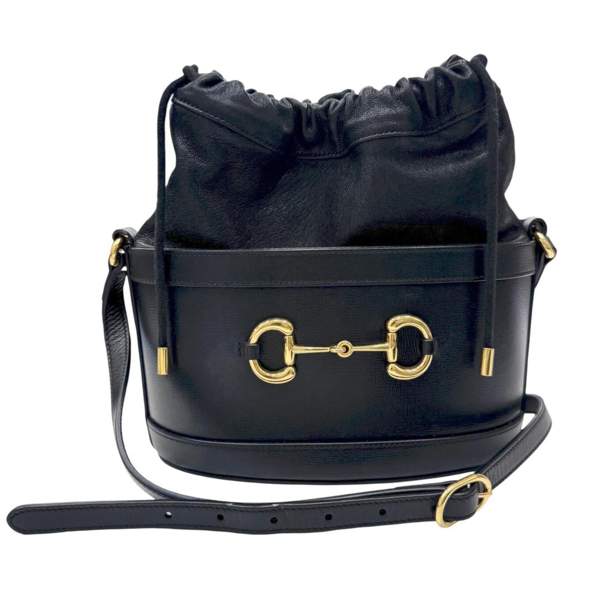 Gucci Black Leather Shoulder Bag (Pre-Owned)
