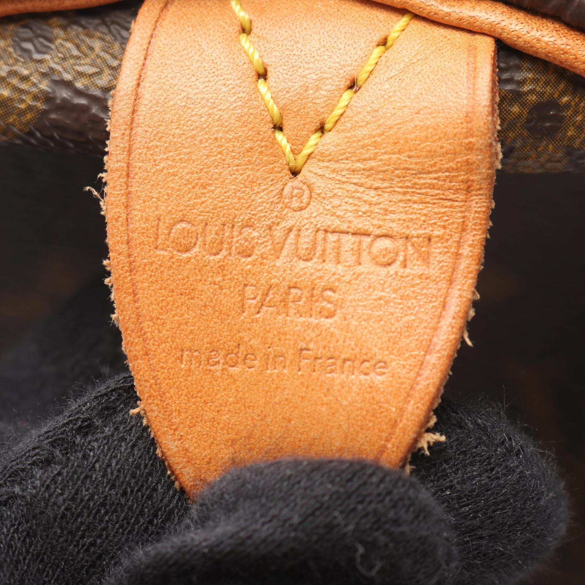 Louis Vuitton Brown Monogram Coated Canvas Leather Handbag (Pre-Owned)