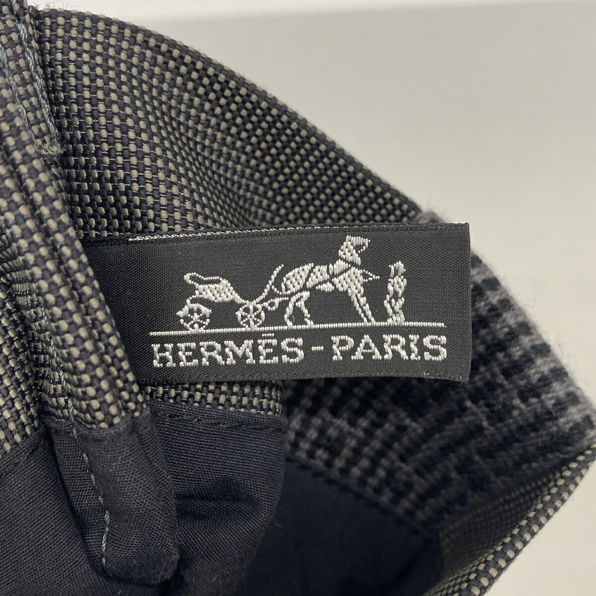 Hermes Gray Nylon Shoulder Bag (Pre-Owned)