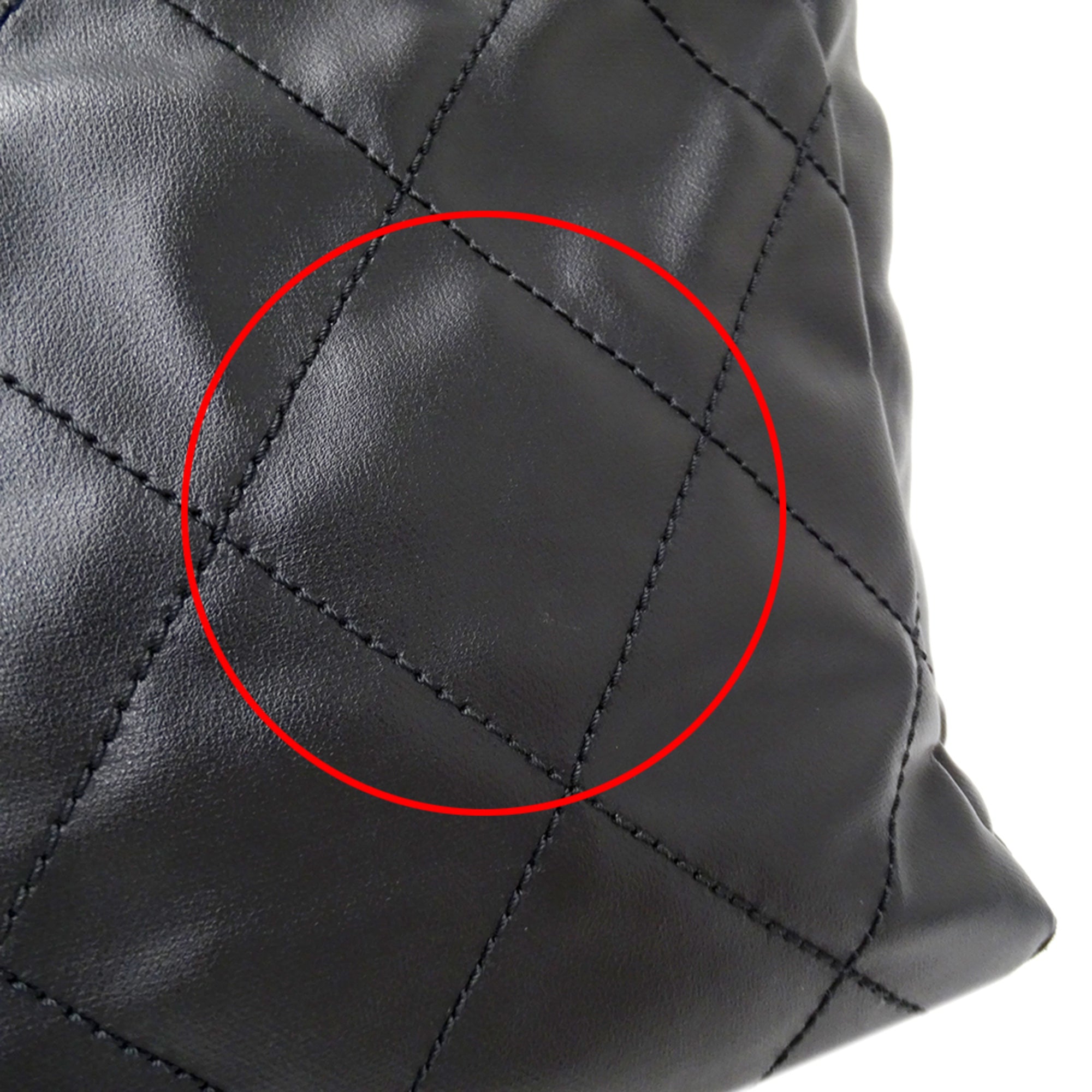 Chanel Black Coated Canvas Handbag Tote Bag (Pre-Owned)