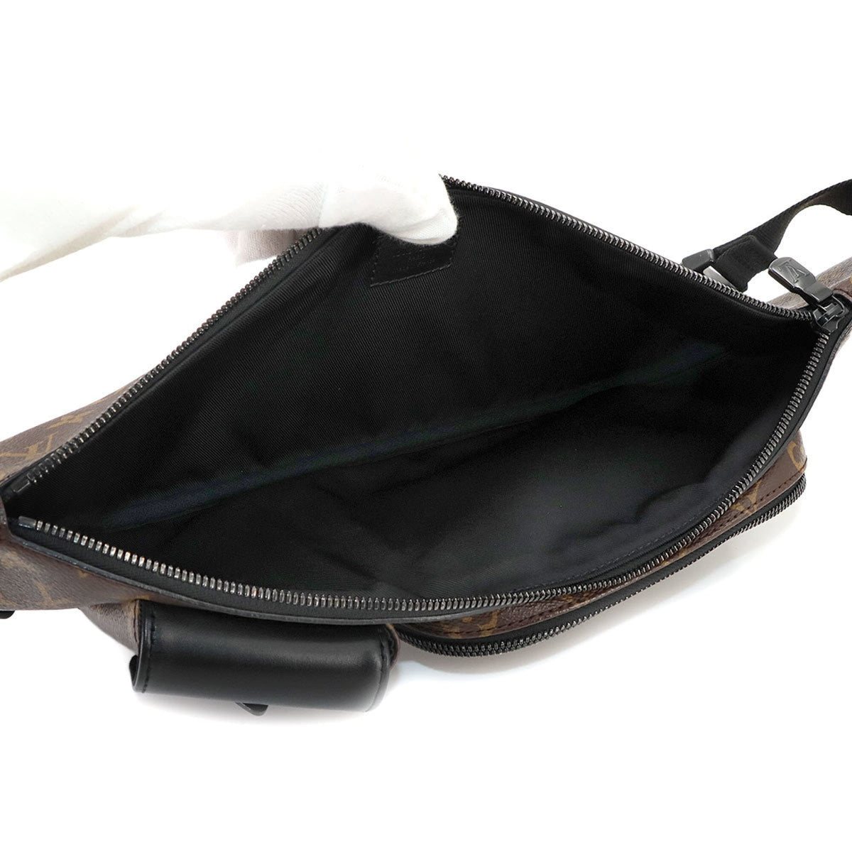 Louis Vuitton Black Monogram Macassar Monogram Fanny Pack Sling Bag (Pre-Owned)