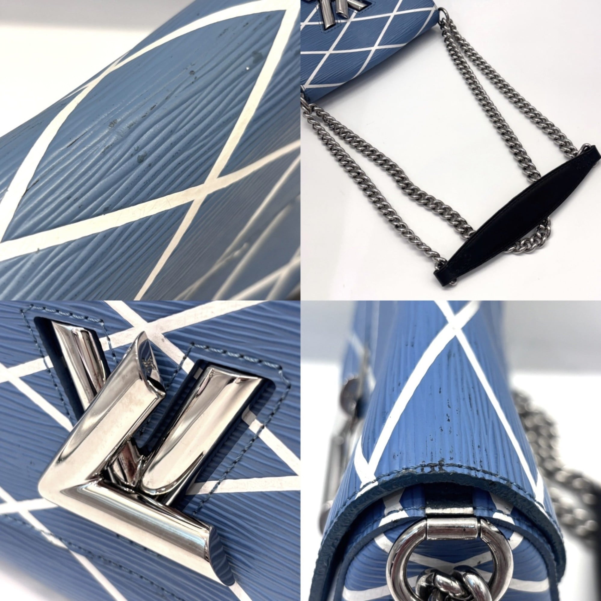 Louis Vuitton Epi Blue Light Blue Epi Leather Shoulder Bag (Pre-Owned)