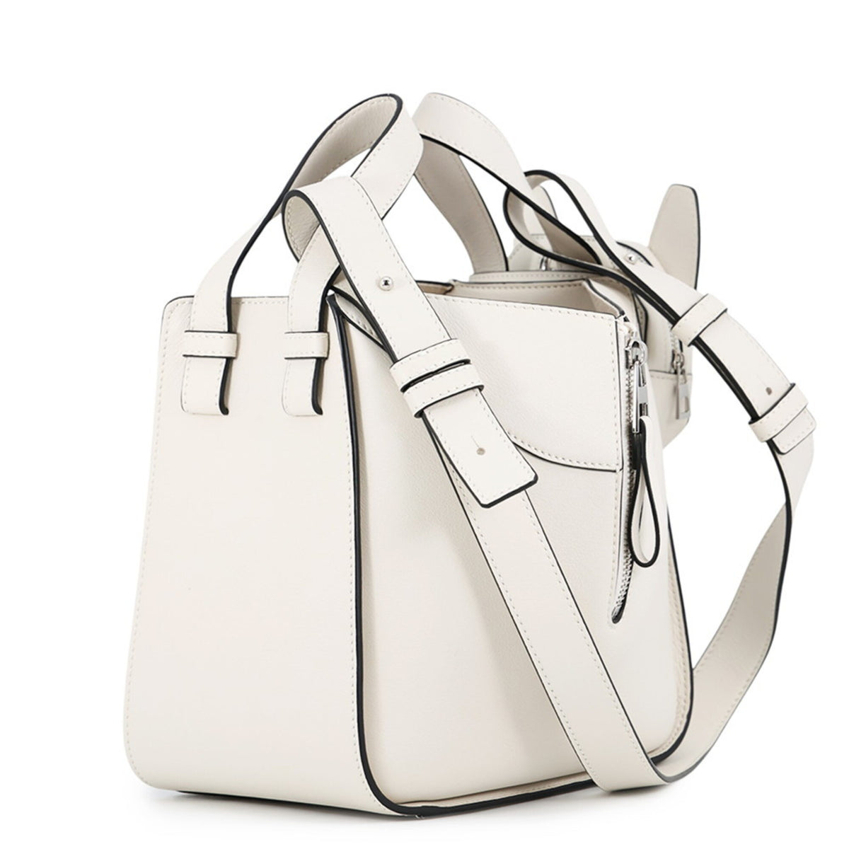 Loewe Hammock White Leather Handbag (Pre-Owned)