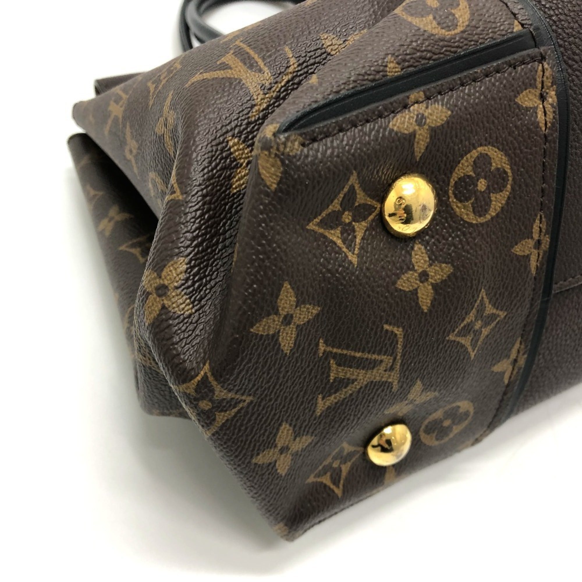 Louis Vuitton Brown Chocolat Monogram Canvas Cuir Ombre Leather Handbag (Pre-Owned)