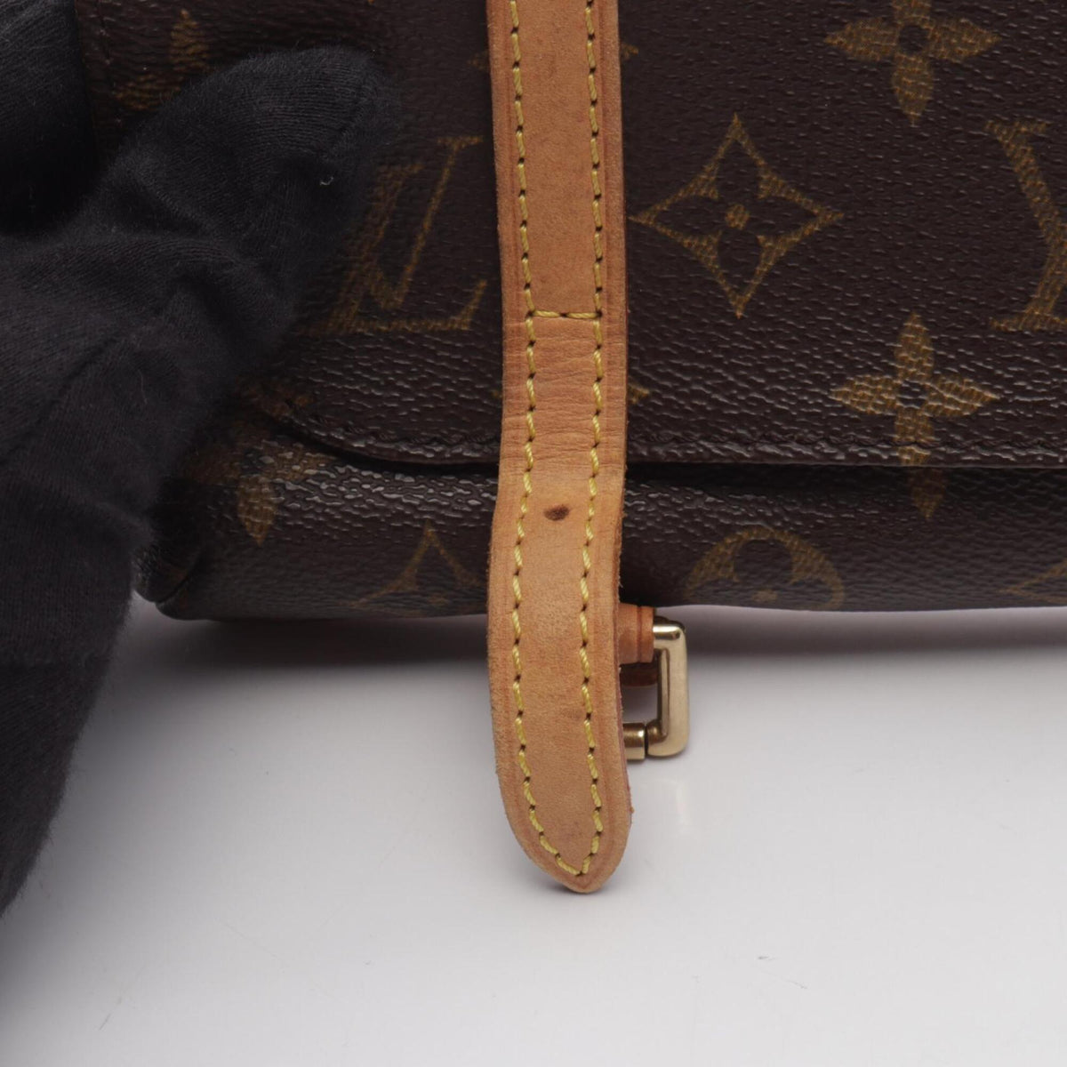 Louis Vuitton Brown Pvc Coated Canvas Leather Fanny Pack Handbag Pochette (Pre-Owned)
