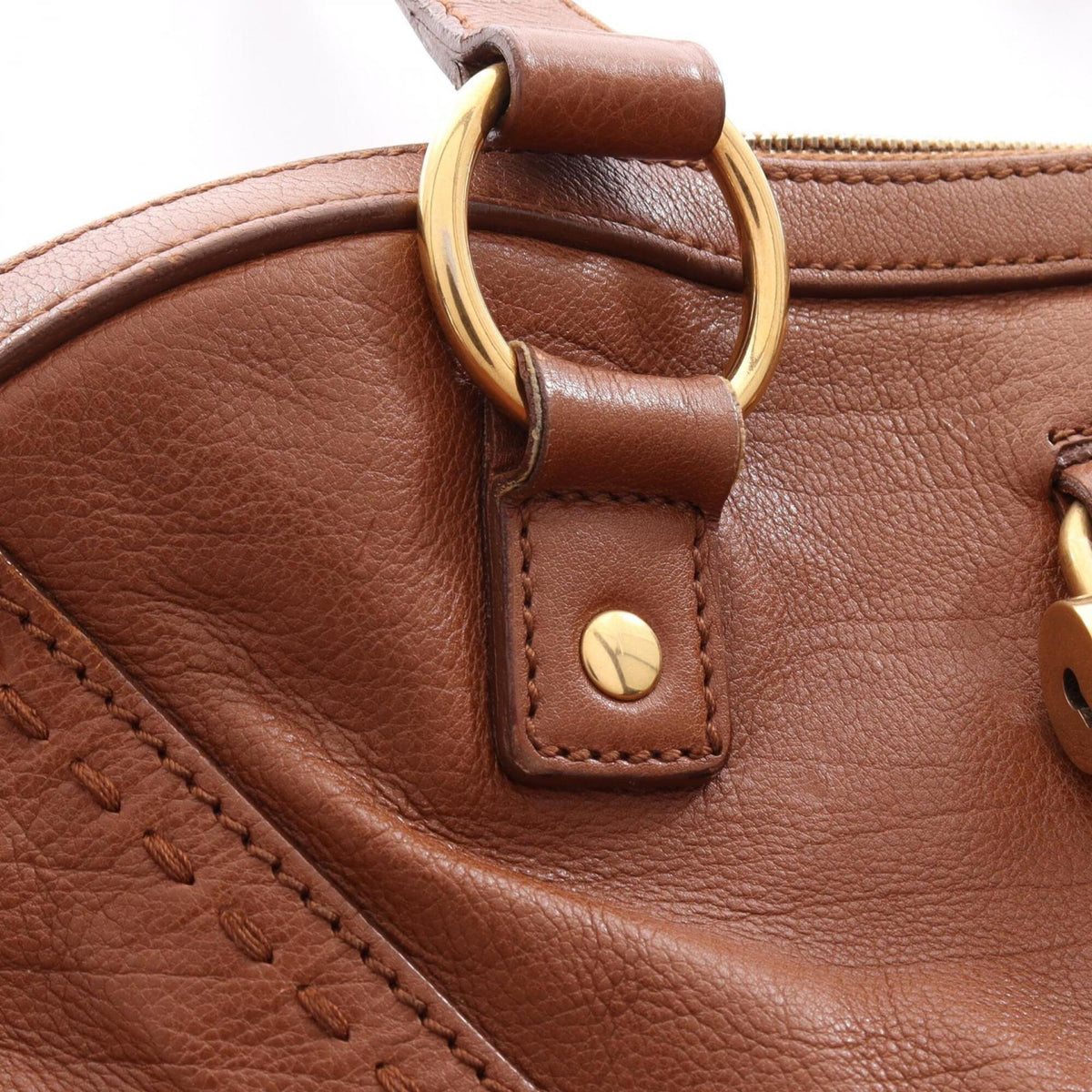 Yves Saint Laurent Brown Leather Handbag (Pre-Owned)