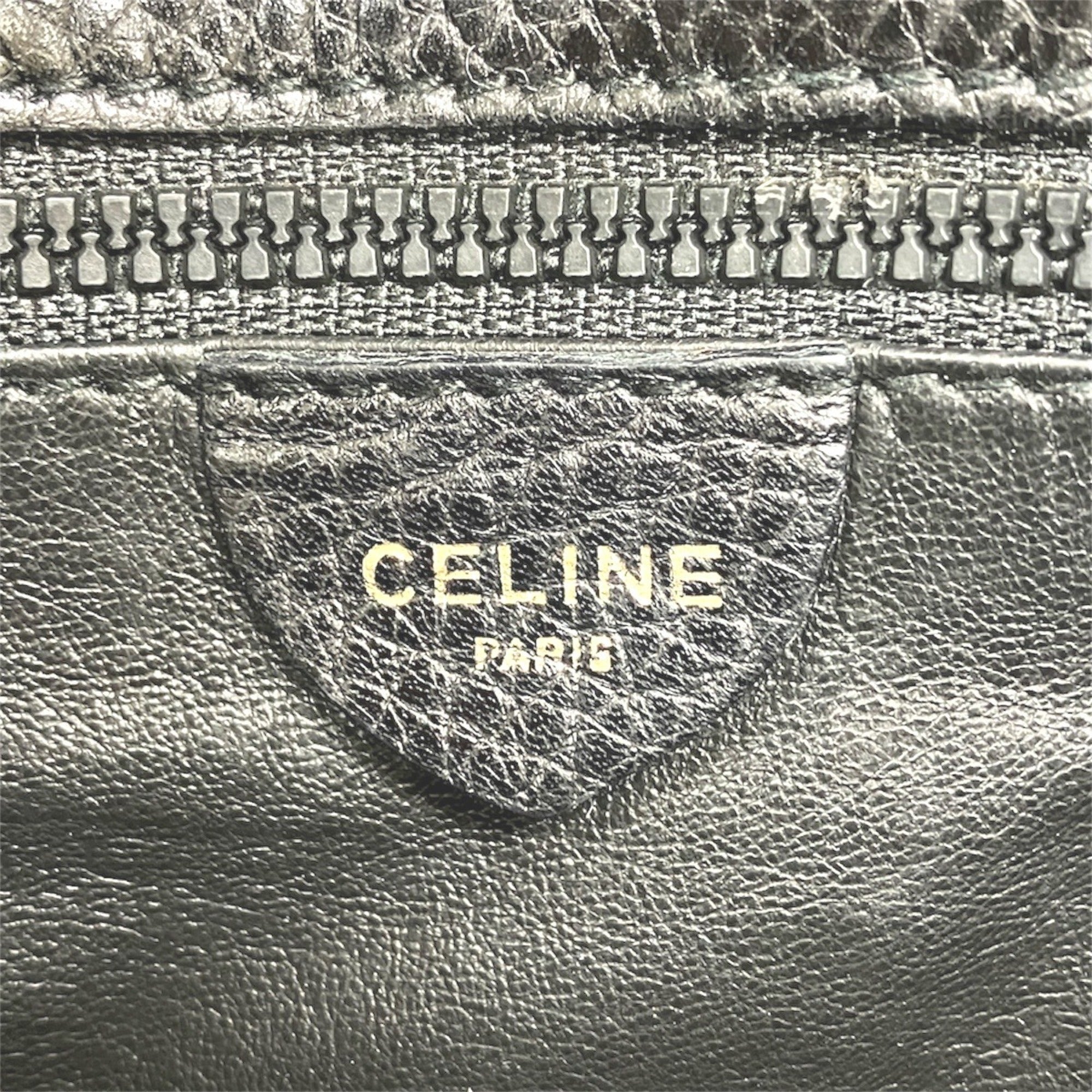 Celine Black Leather Shoulder Bag (Pre-Owned)