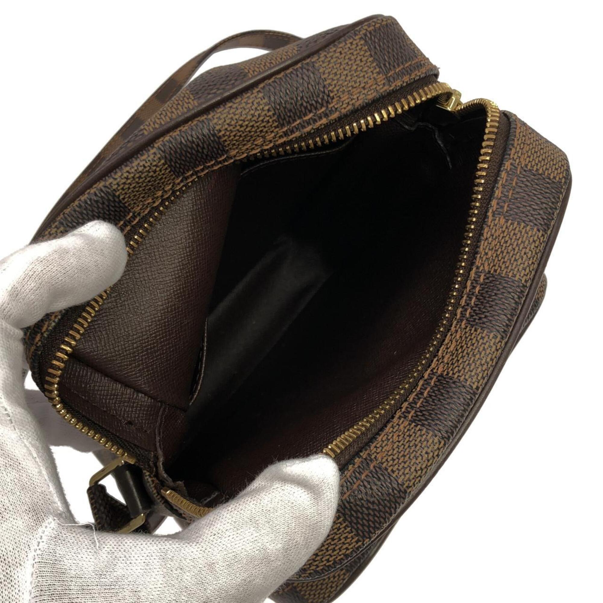Louis Vuitton Brown Coated Canvas Shoulder Bag (Pre-Owned)