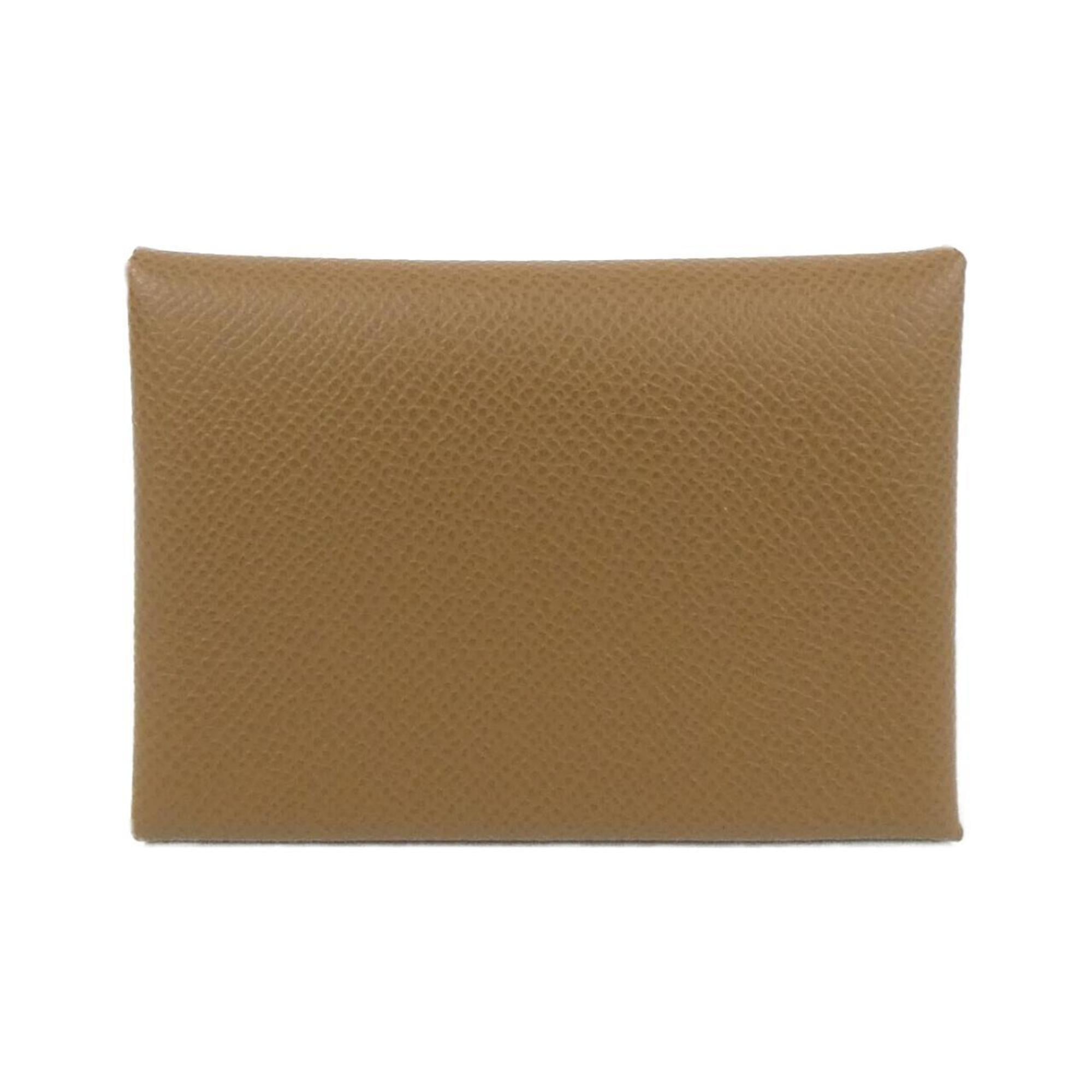 Hermes Alezan Vert Epsom Leather Coin Purse/Coin Case (Pre-Owned)
