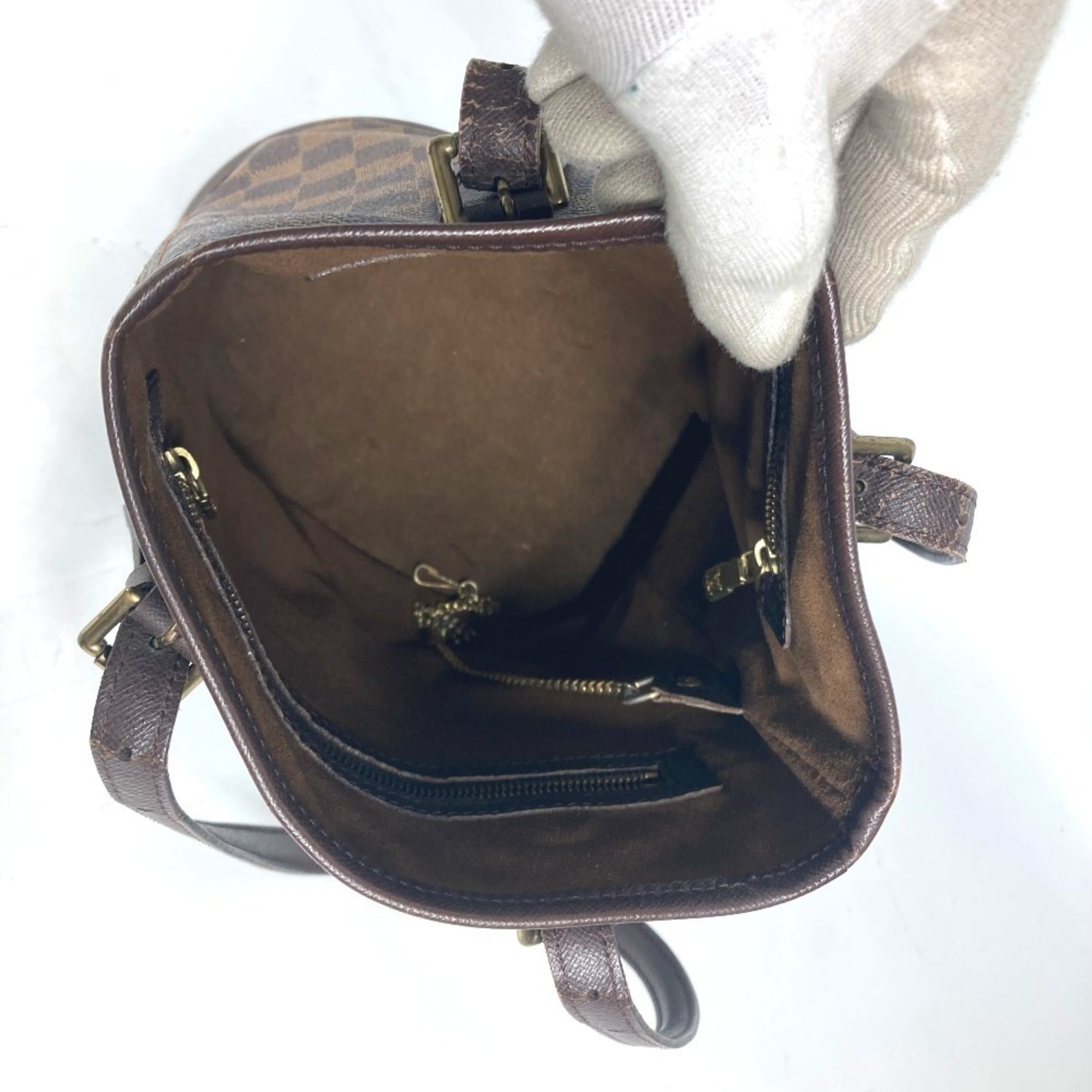 Louis Vuitton Brown Damier Canvas Ebene Damier Canvas Shoulder Bag Tote Bag (Pre-Owned)