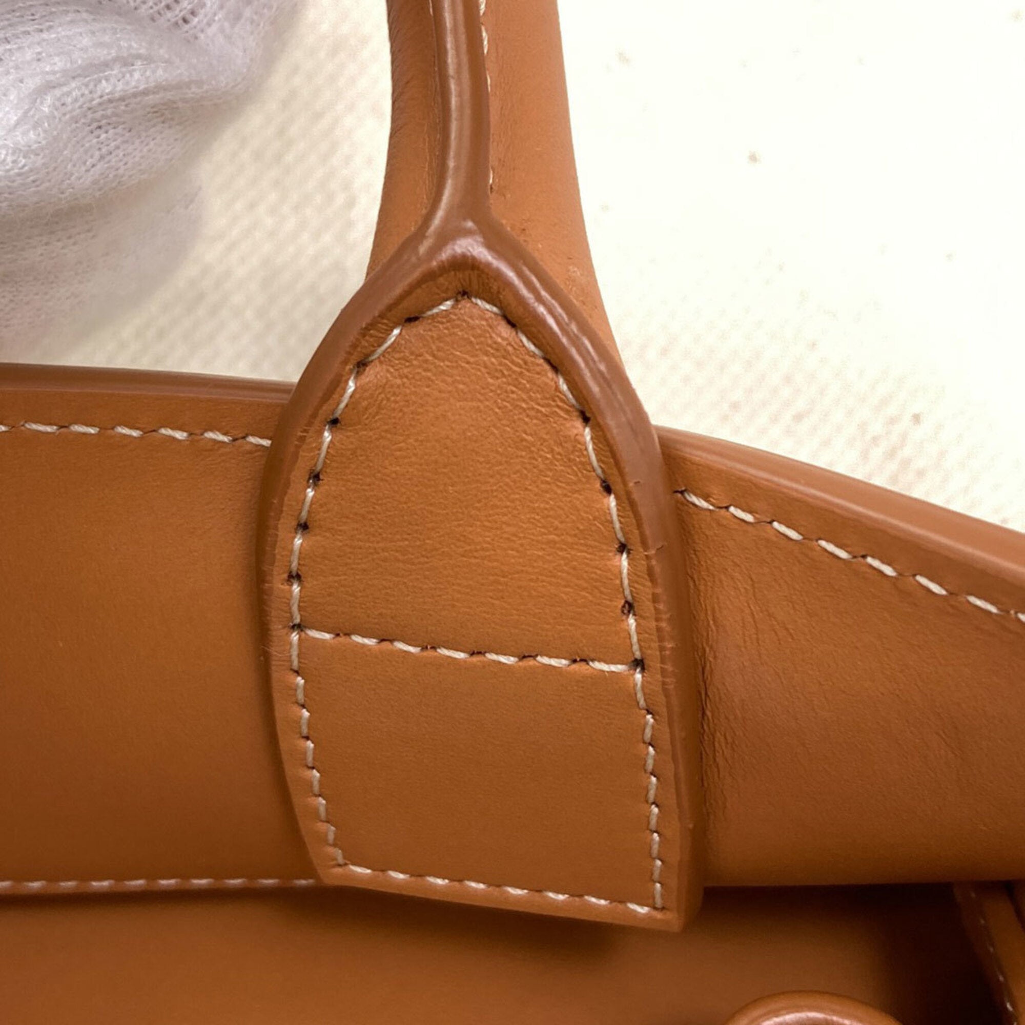 Celine Brown White Canvas Handbag (Pre-Owned)