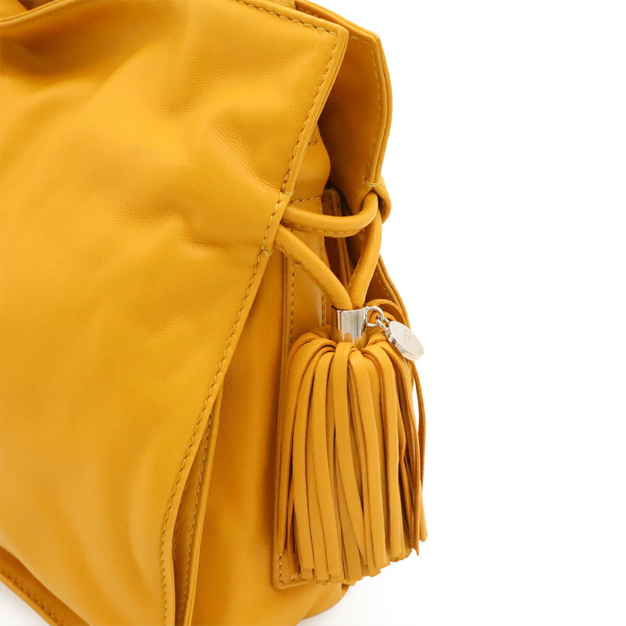Loewe Yellow Leather Pochette Shoulder Bag (Pre-Owned)