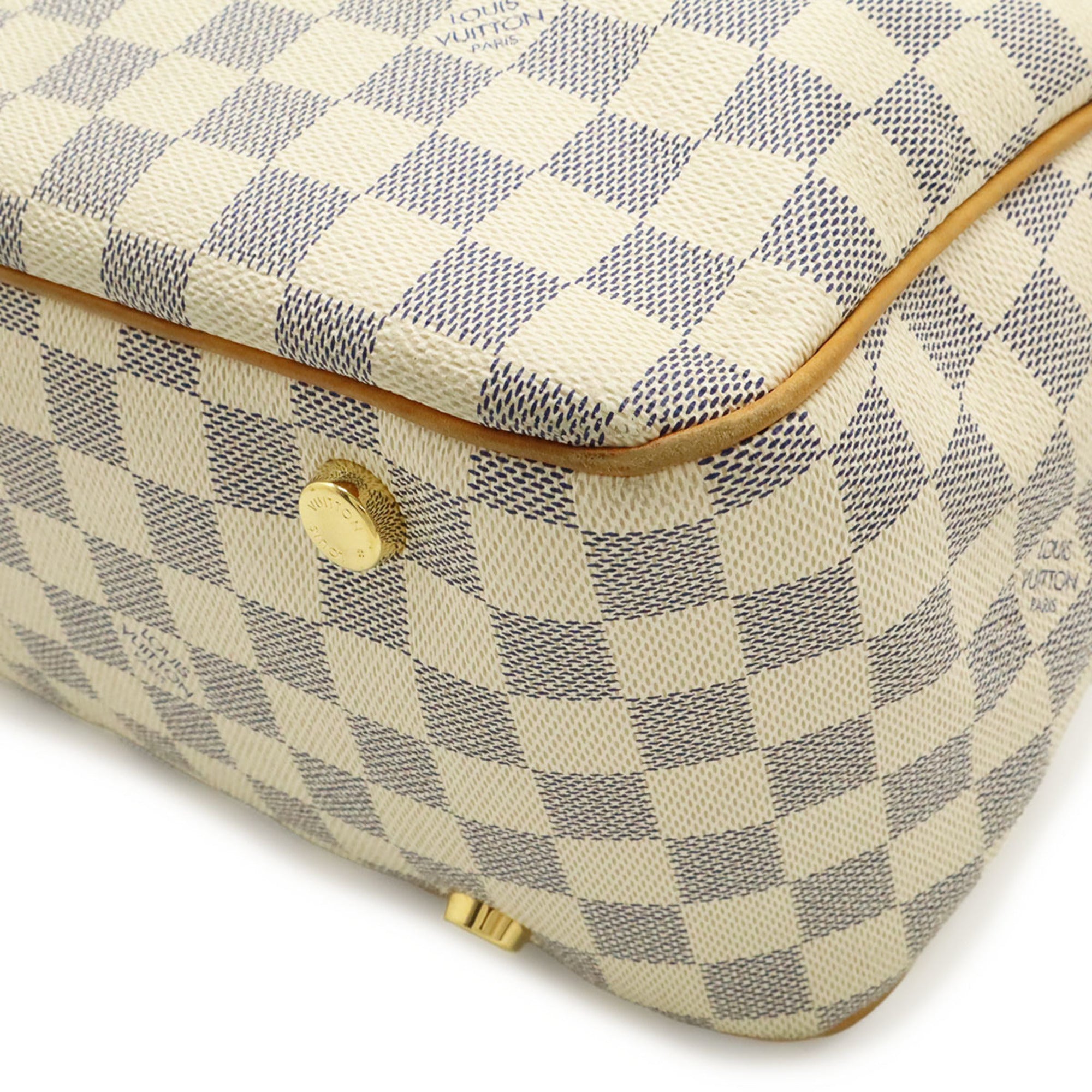 Louis Vuitton Damier Azur Ivory Damier Azur Canvas Pvc Shoulder Bag Tote Bag (Pre-Owned)