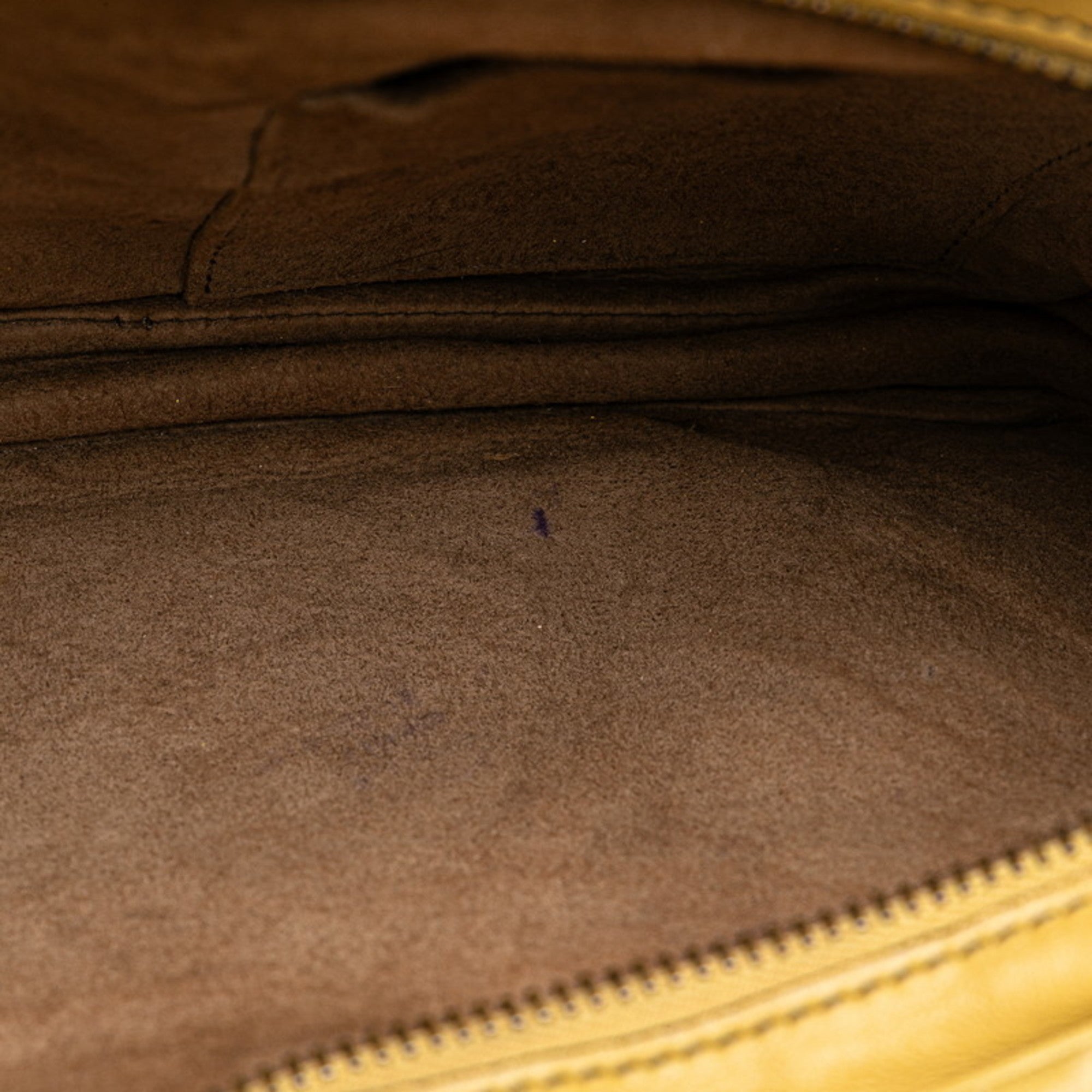 Bottega Veneta Intrecciato Yellow Leather Shoulder Bag (Pre-Owned)