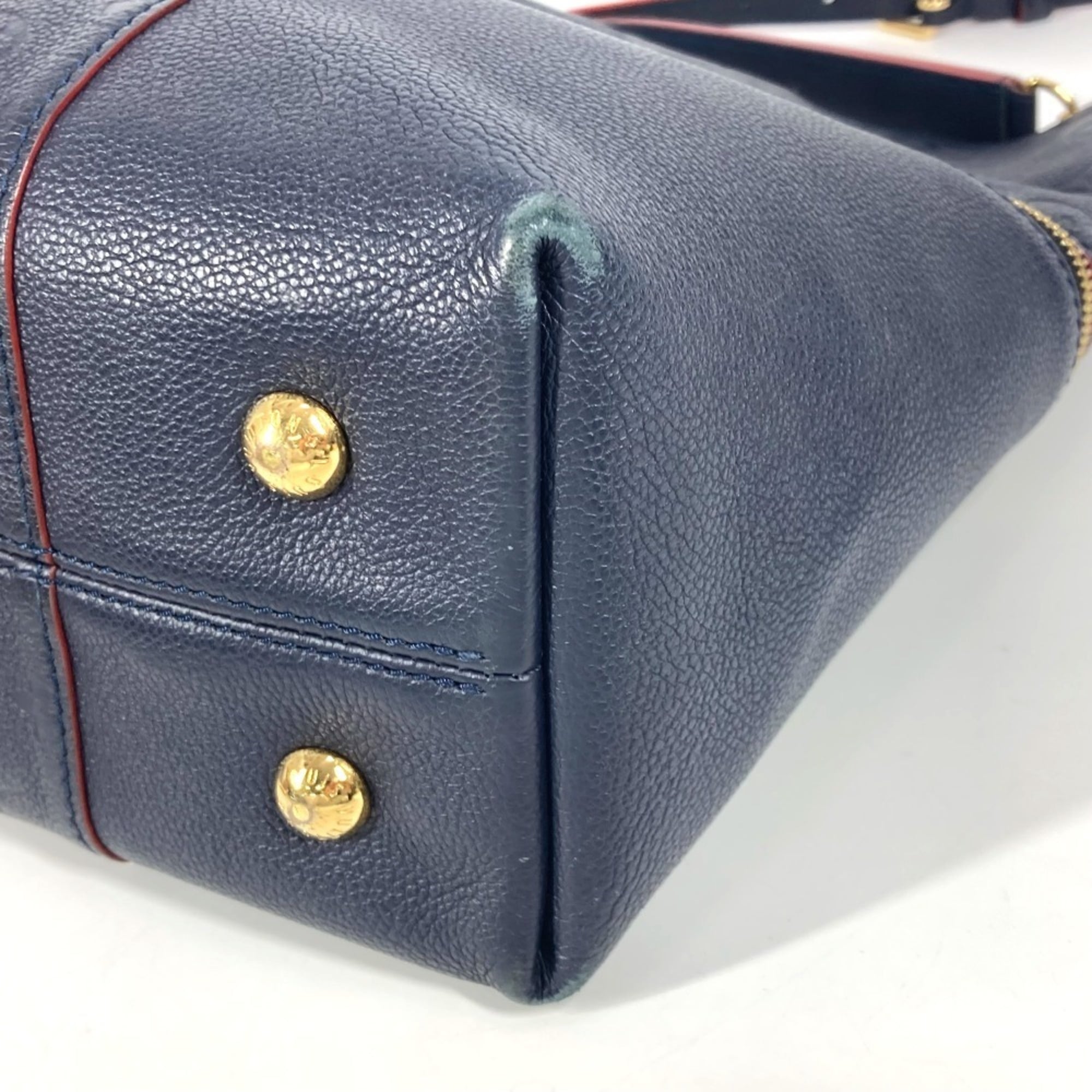 Louis Vuitton Marine Rouge Navy Monogram Empreinte Leather Shoulder Bag Tote Bag (Pre-Owned)