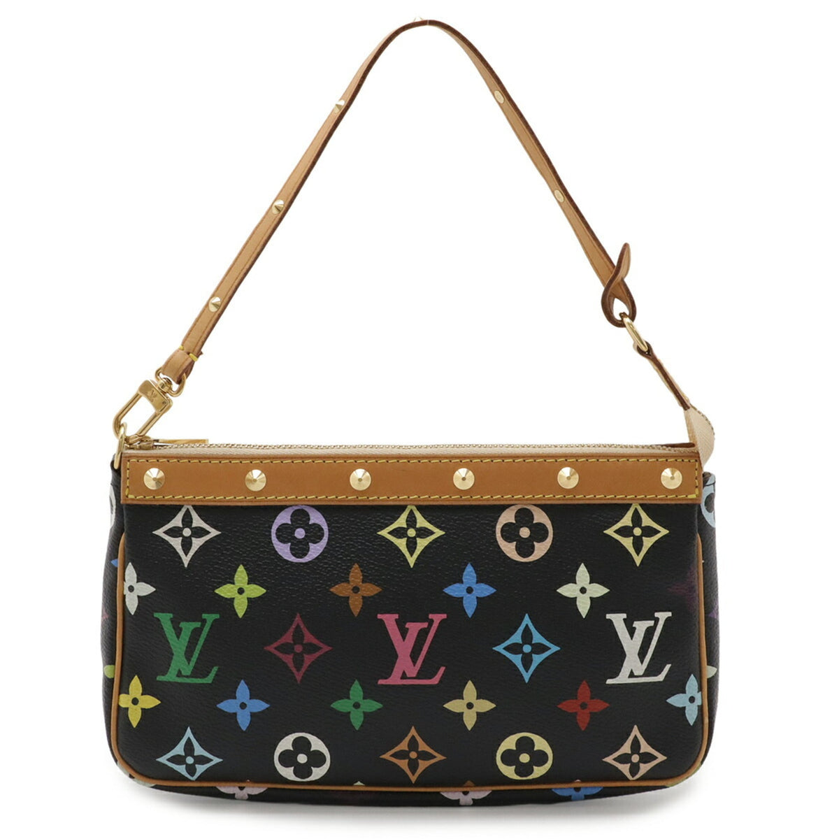 Louis Vuitton Monogram Multicolore Black Noir Monogram Multicolore Handbag Pochette (Pre-Owned)
