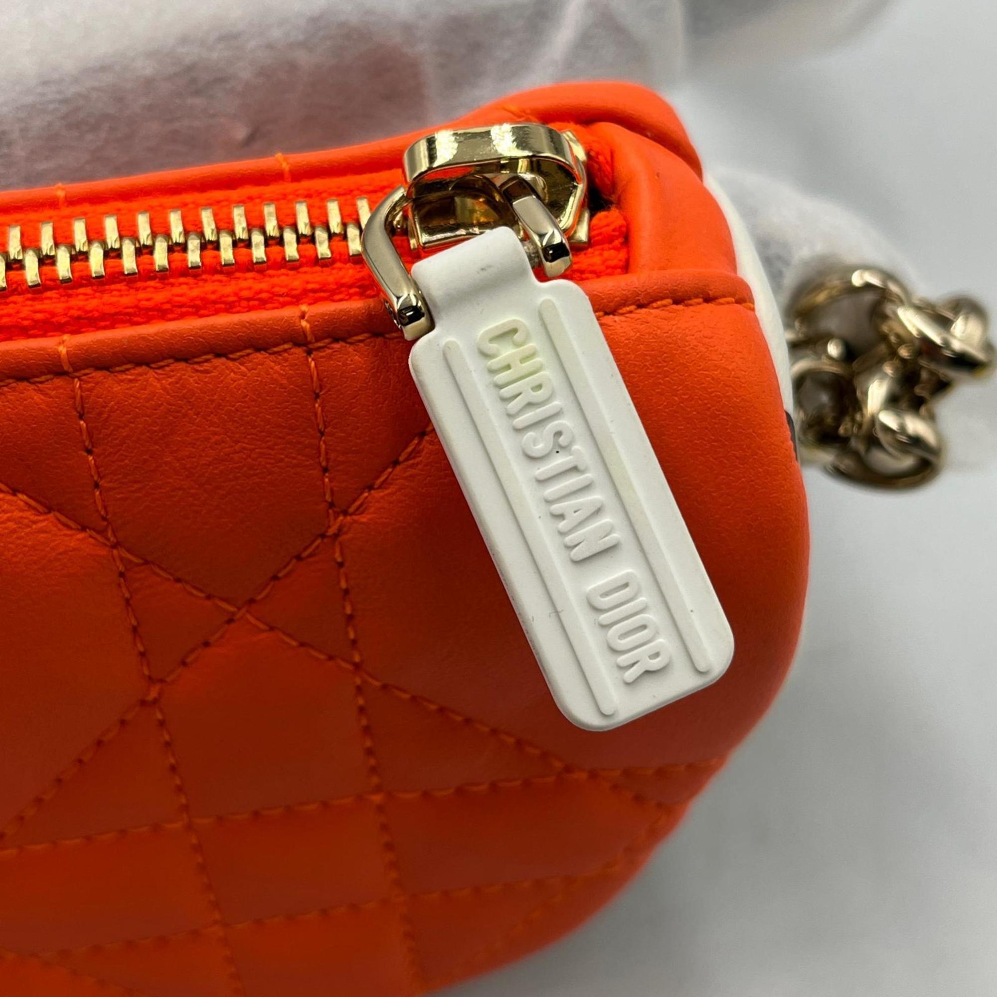 Christian Dior Orange Leather Shoulder Bag (Pre-Owned)