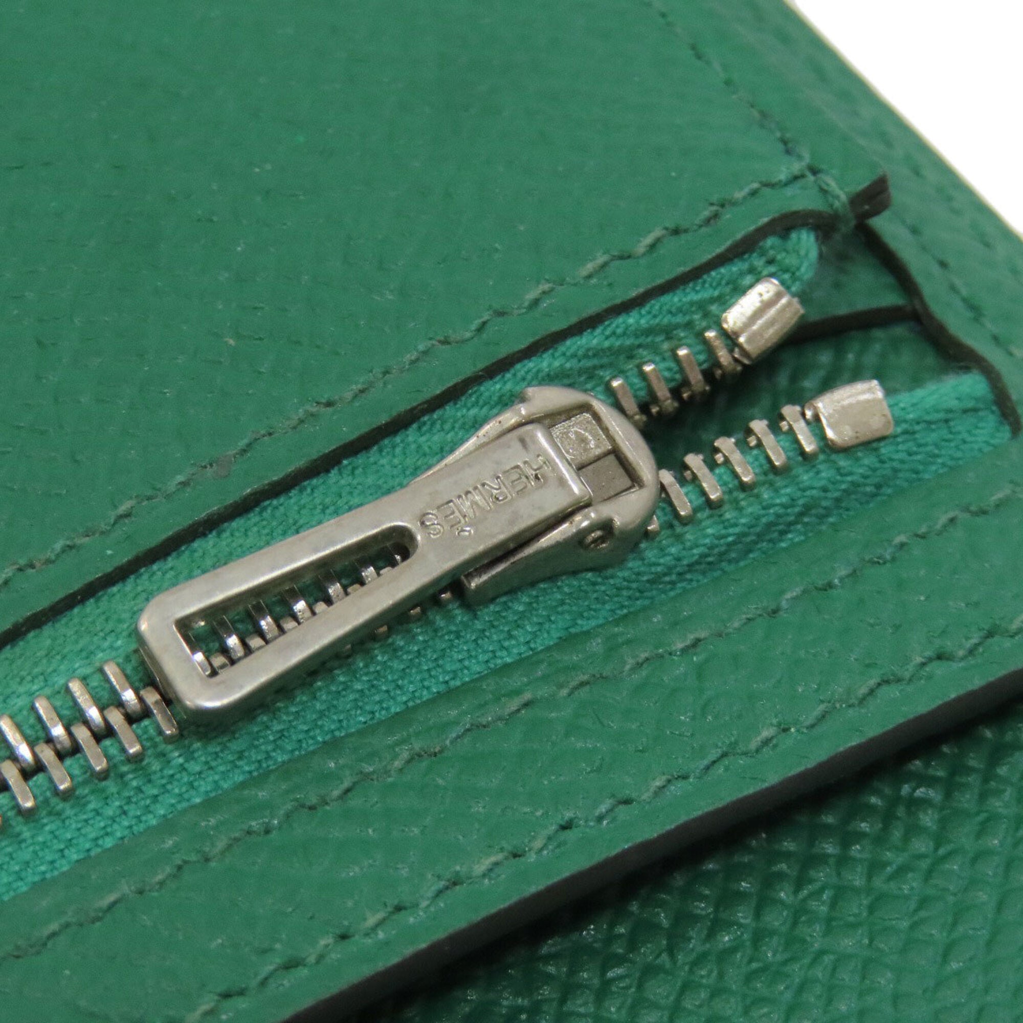 Hermes Green Epsom Leather Wallet (Bi-Fold) (Pre-Owned)