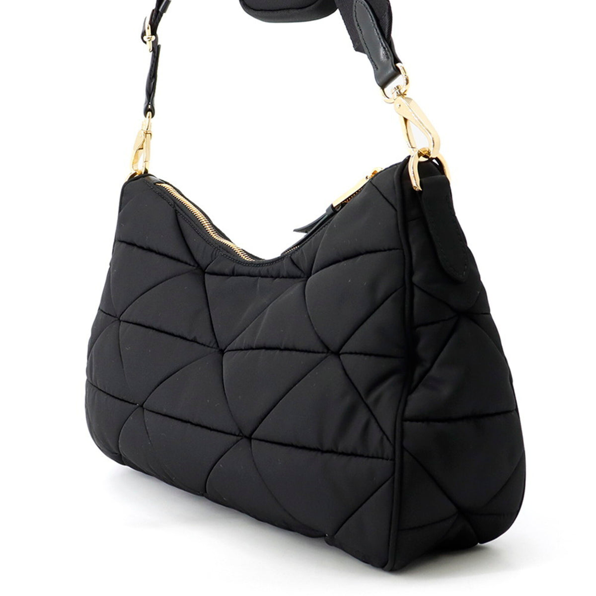 Prada Black Nylon Handbag Shoulder Bag (Pre-Owned)